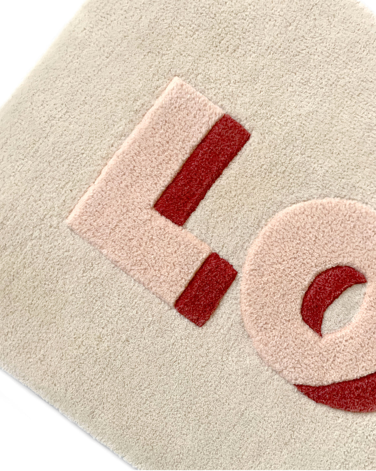 Rug Love Cream / Red Print 3.3 X 1.6 Ft
