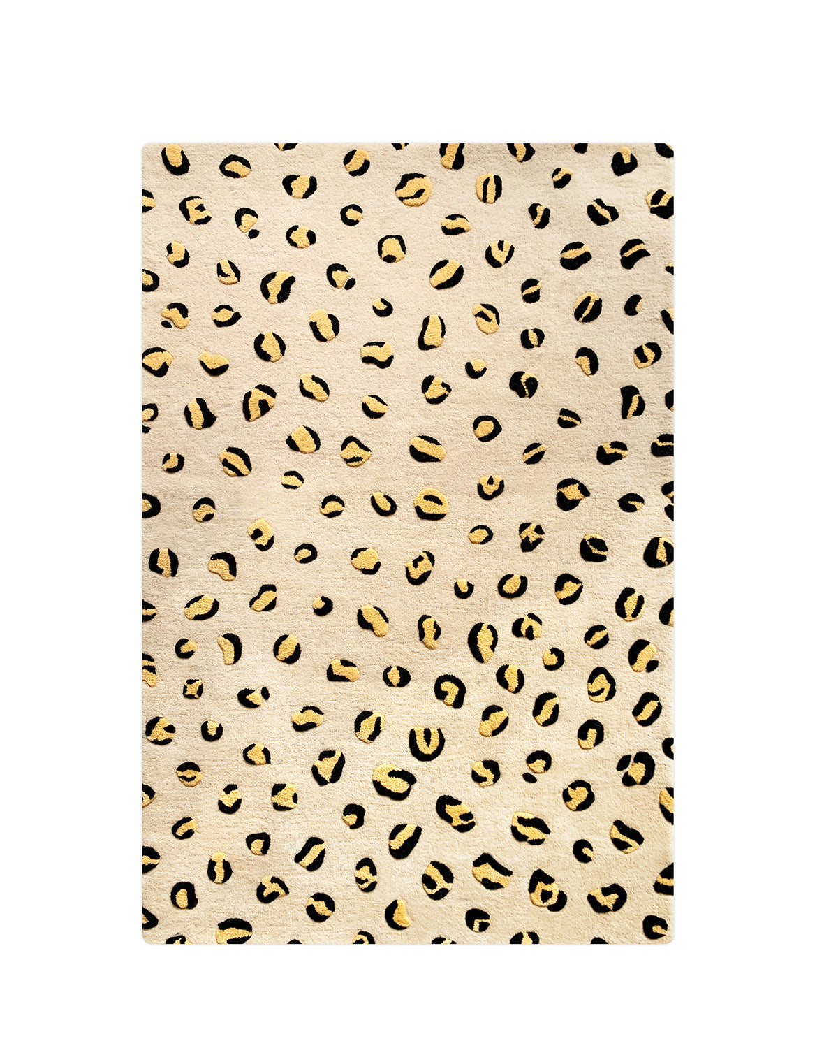 Rug Leopard Beige / Brown And Black Print 3.9 X 5.9 Ft