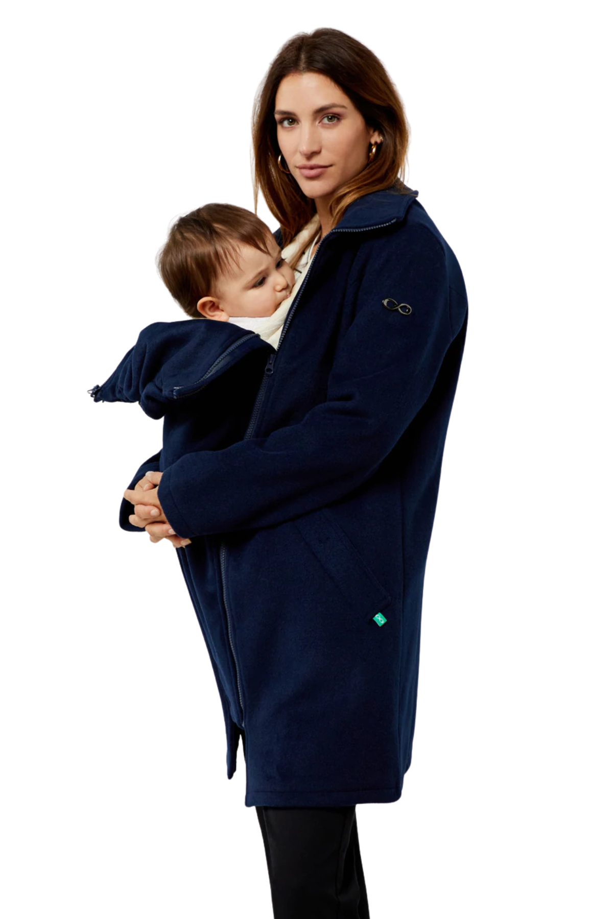 Khloe 3 In 1 Wool Maternity Coat Semi-fitted
