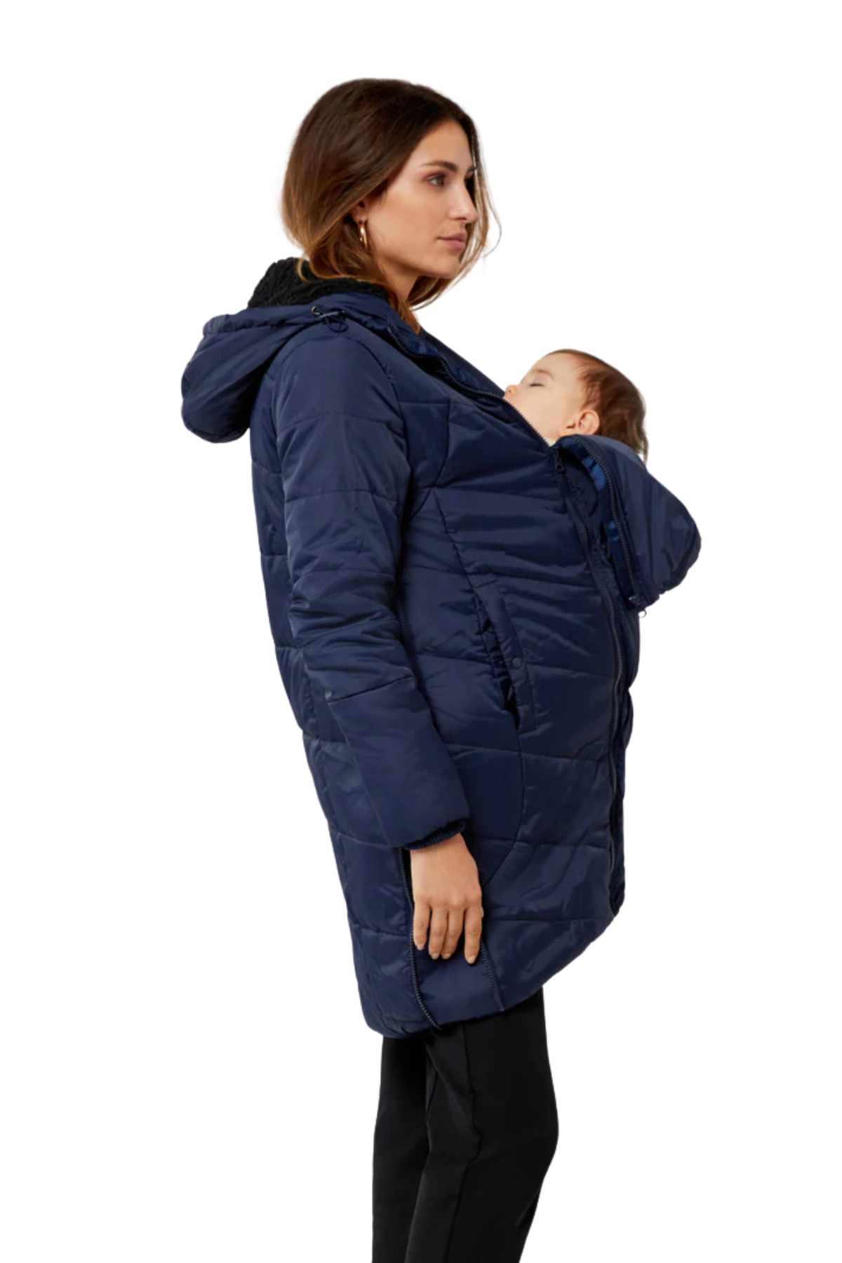 Harper 3 In 1 Maternity Coat Cocoon Mid Thigh