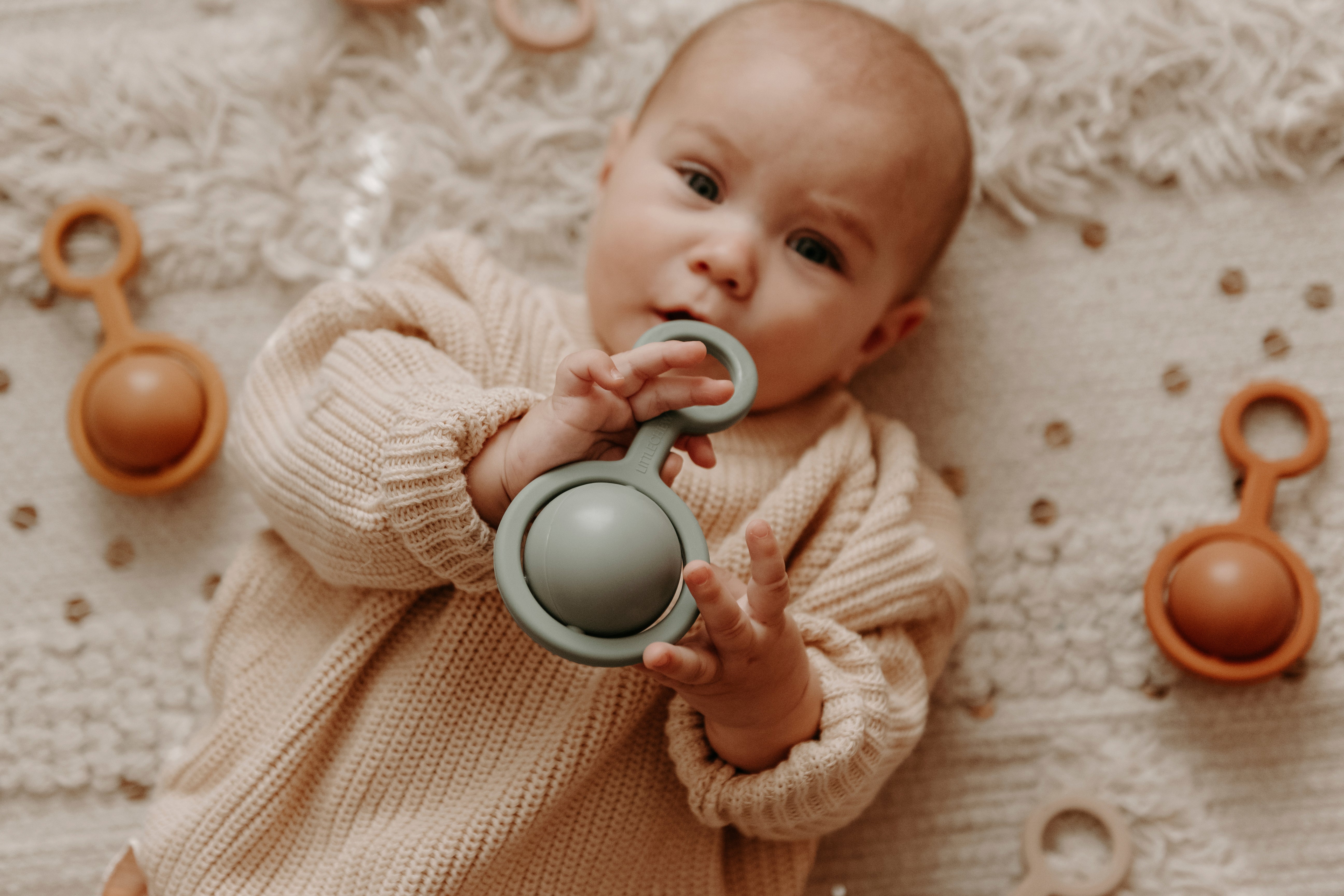 Rattle Toy - Ora | Iceberg Green