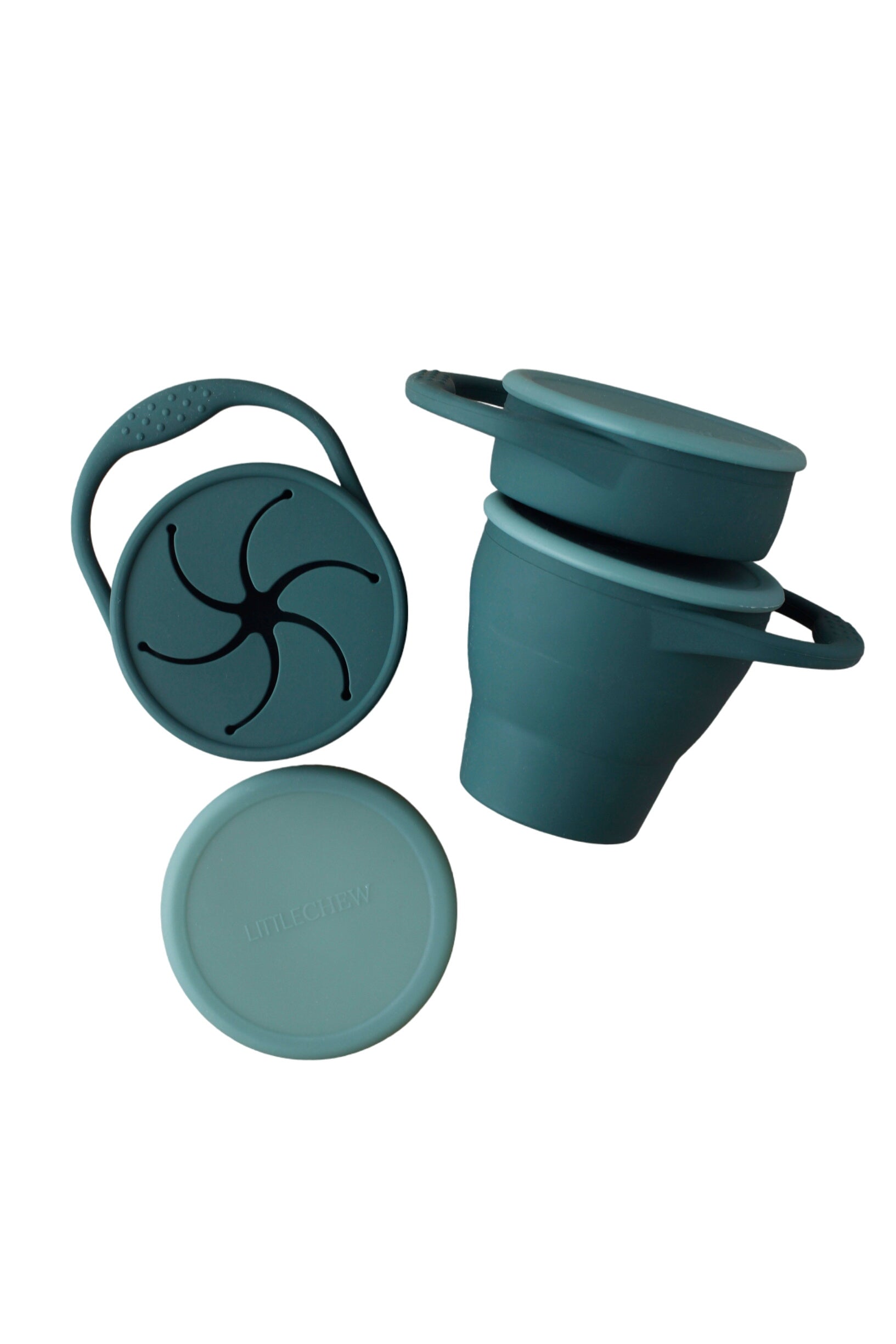 Foldable Silicone Snack Cup - Pine