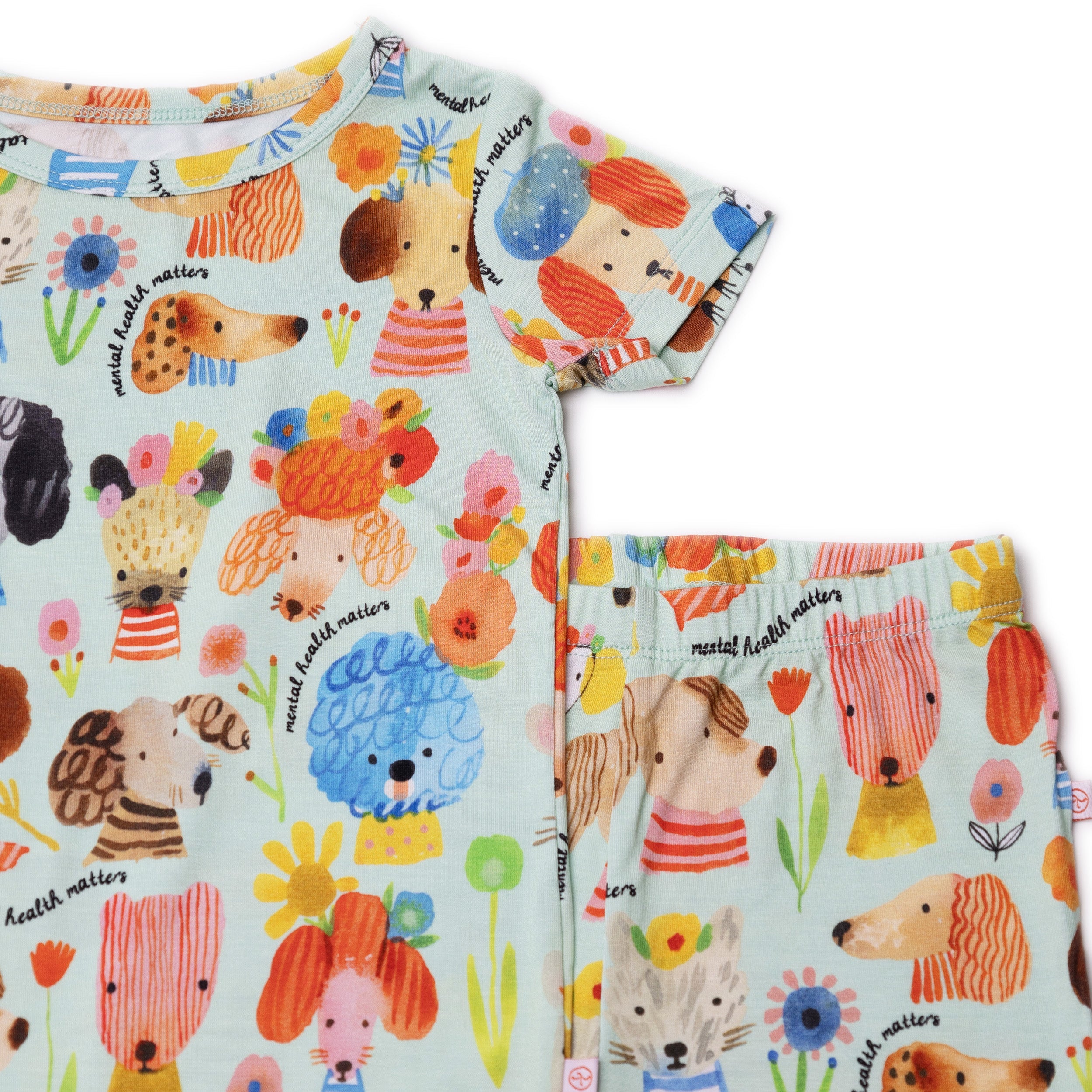 The Second-skin 2-piece Pajama | Mindful Doggos | "mental Health Matters"