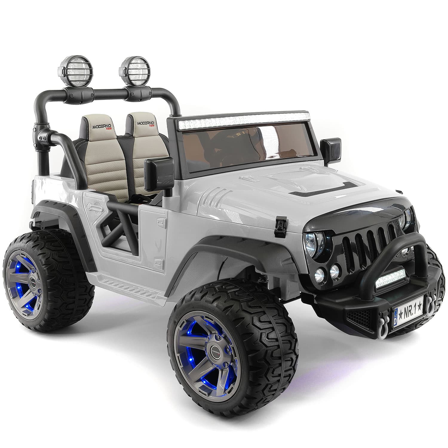 Trail Explorer 24v Kids Ride-on Car Truck With R/c Parental Remote | Gray