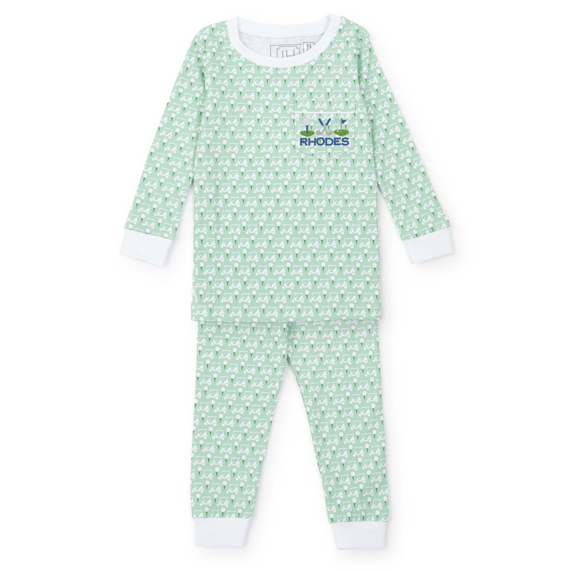 Bradford Boys’ Pima Cotton Pajama Pant Set - Golf Putting Green