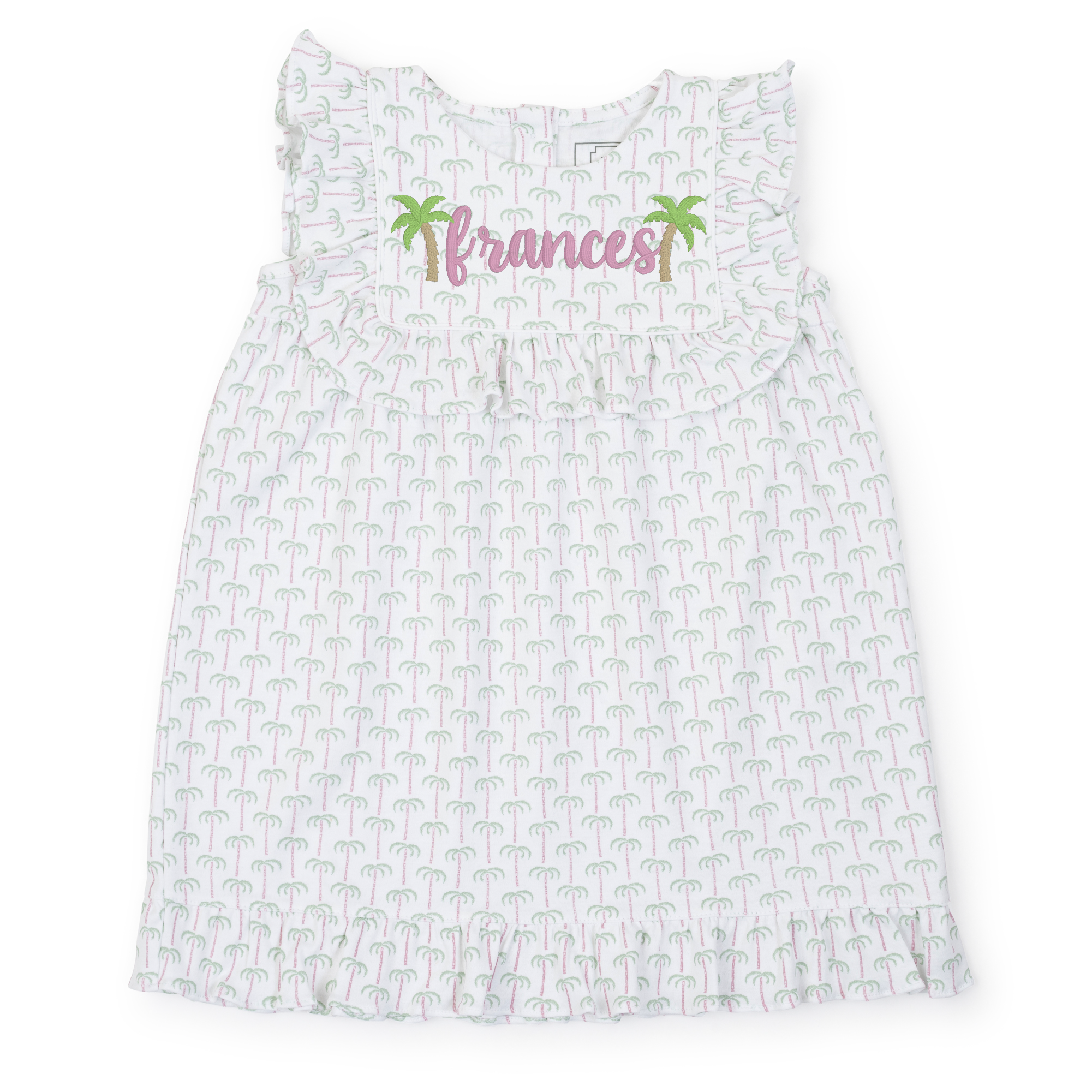Piper Girls' Pima Cotton Dress - Pacific Palms Pink