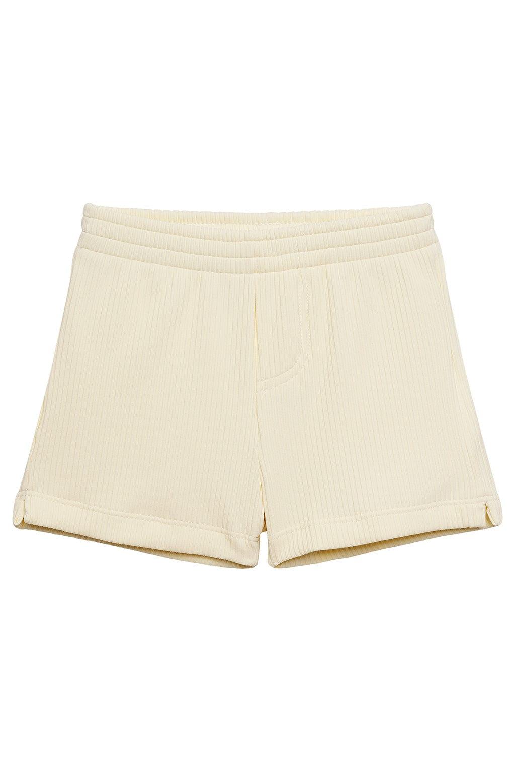 Cream Rib Mini Boardshort