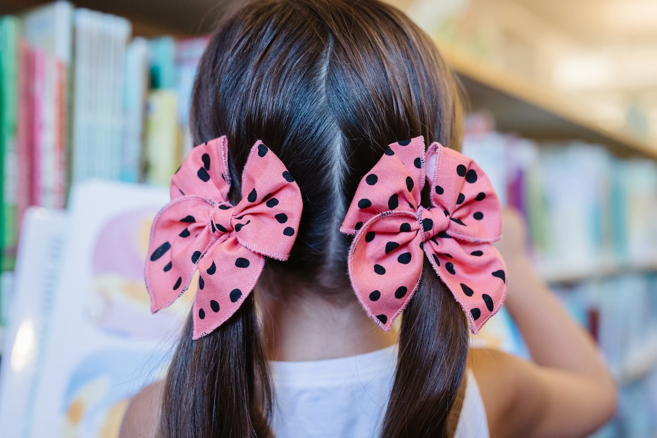 Spotted | Pigtail Set - Petite Party Bow
