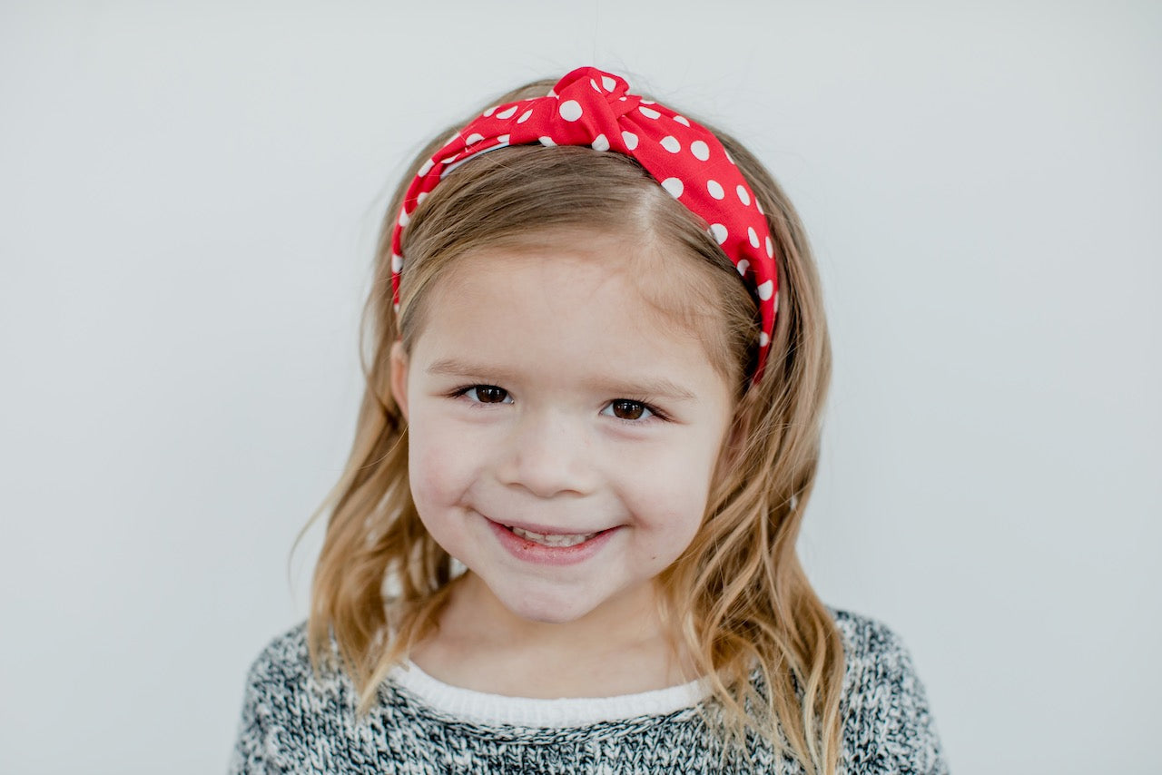 Minnie's Polka Dot | Knotted Headband
