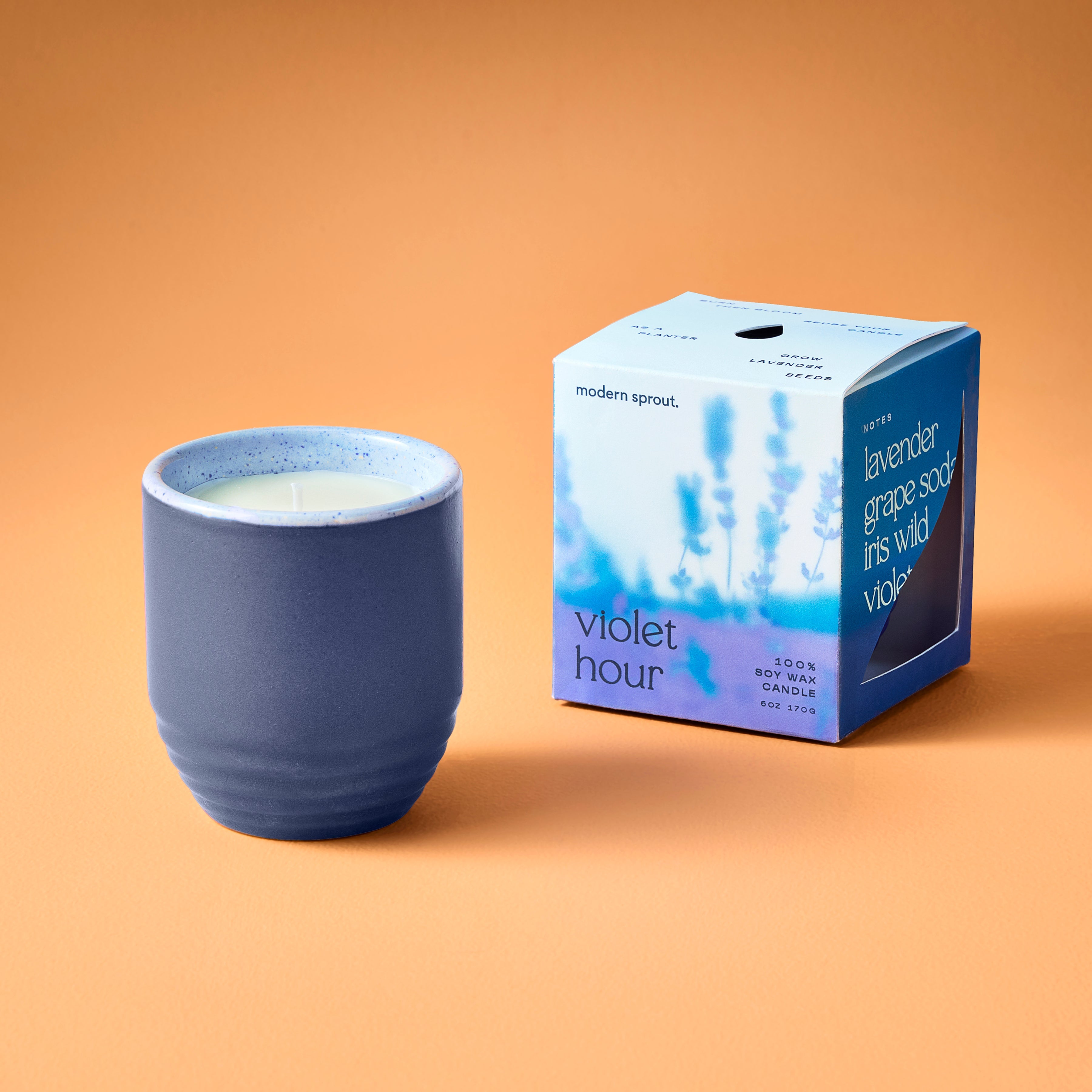 Garden Vibes Candle/planter 2-in-1