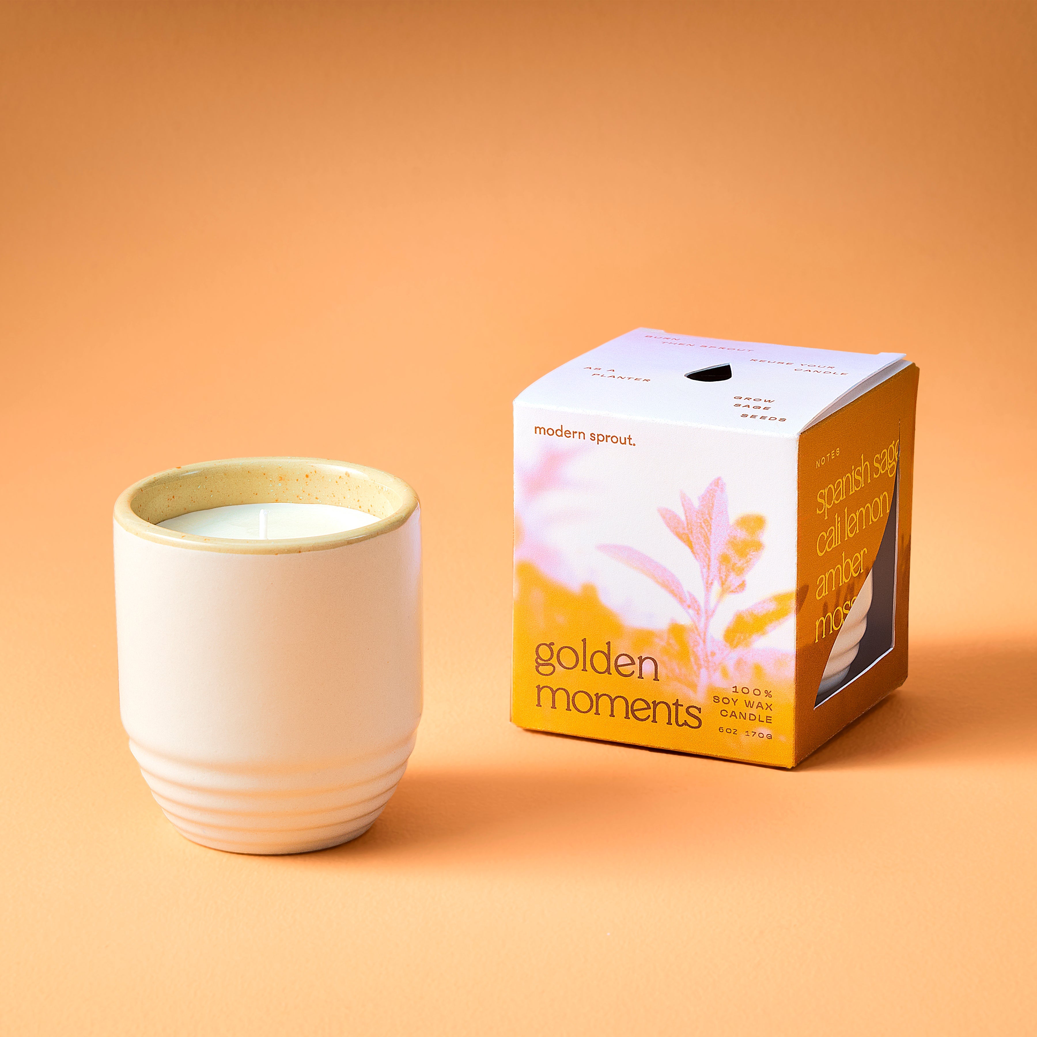 Garden Vibes Candle/planter 2-in-1