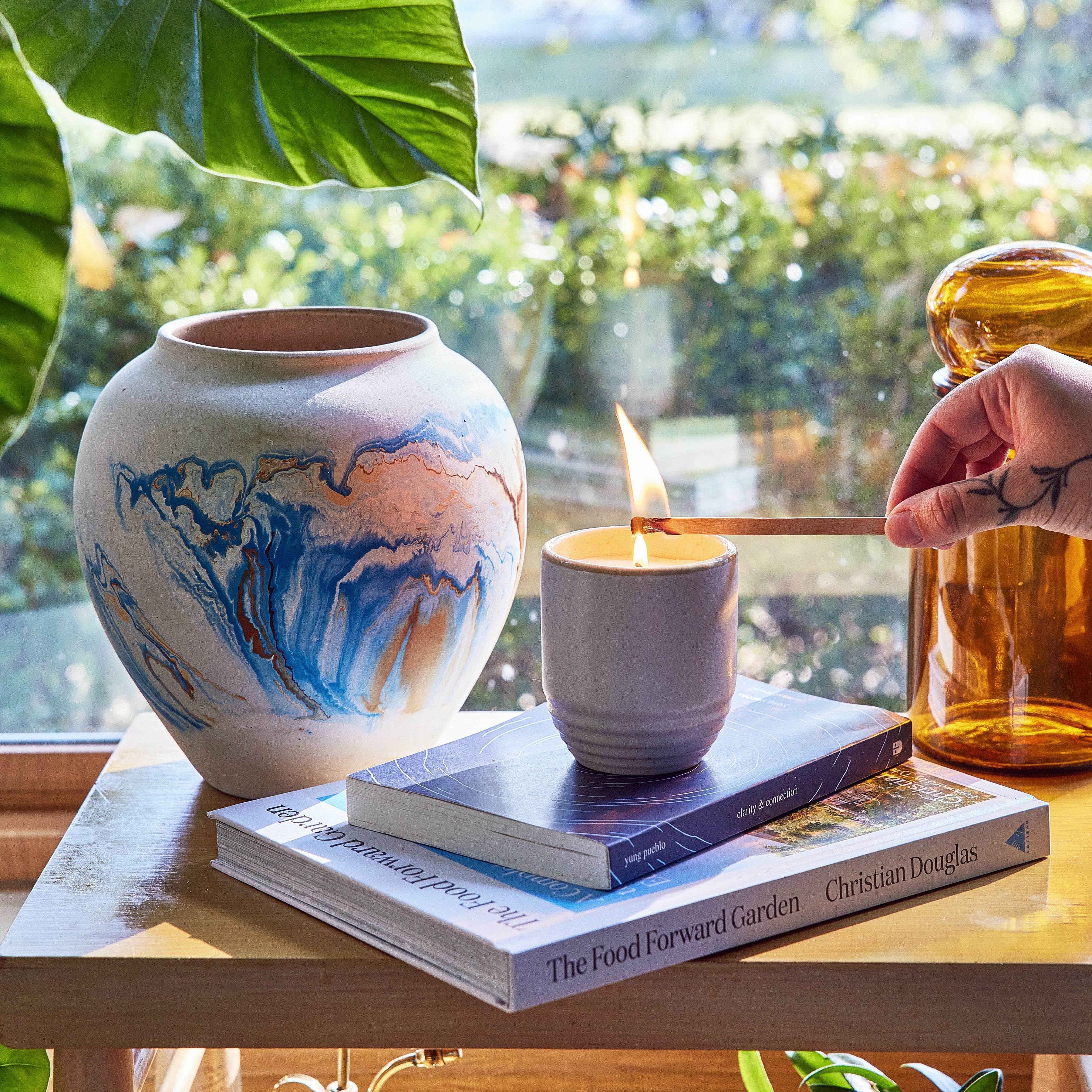 Garden Vibes Candle/planter 2-in-1