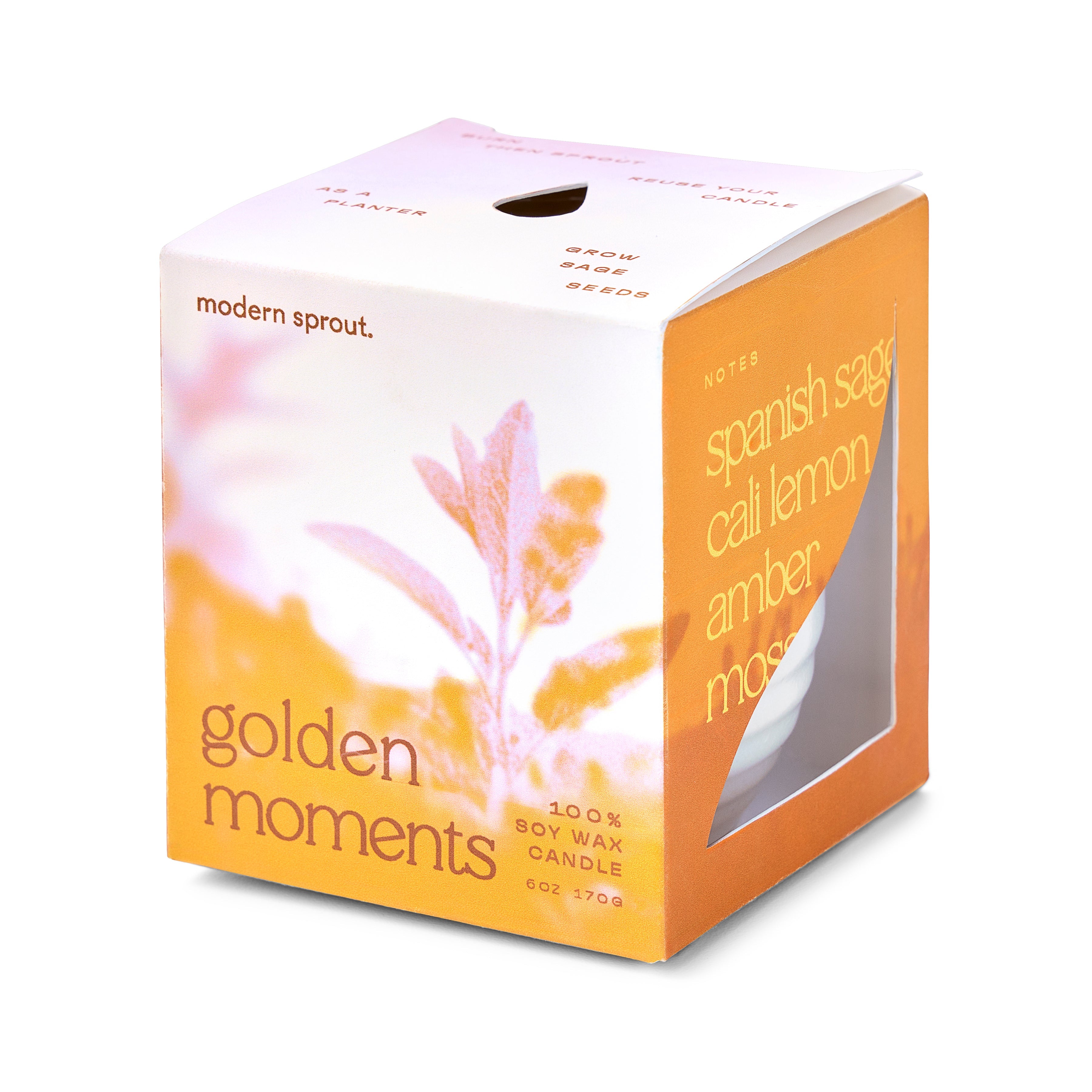Garden Vibes Candle/planter 2-in-1