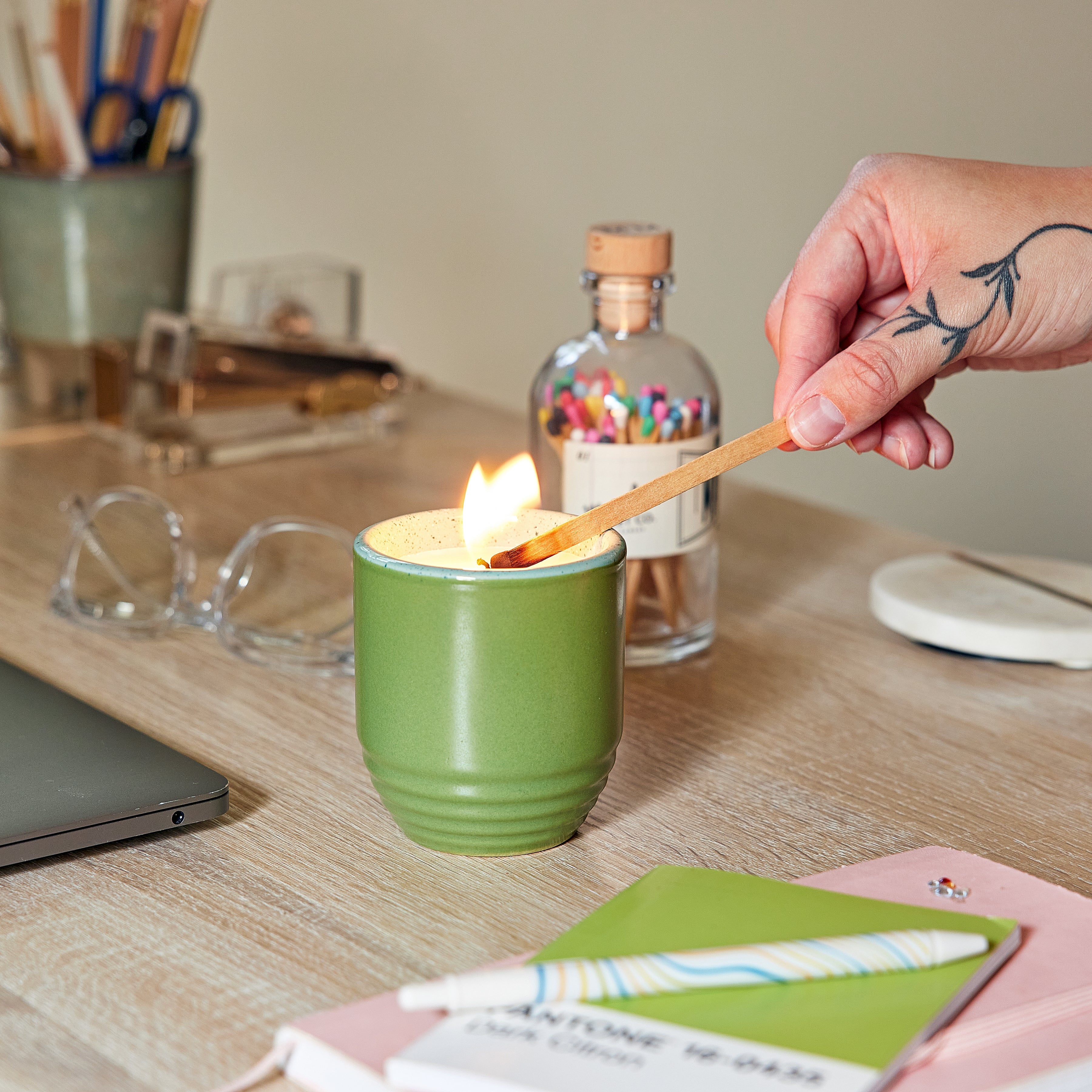 Garden Vibes Candle/planter 2-in-1