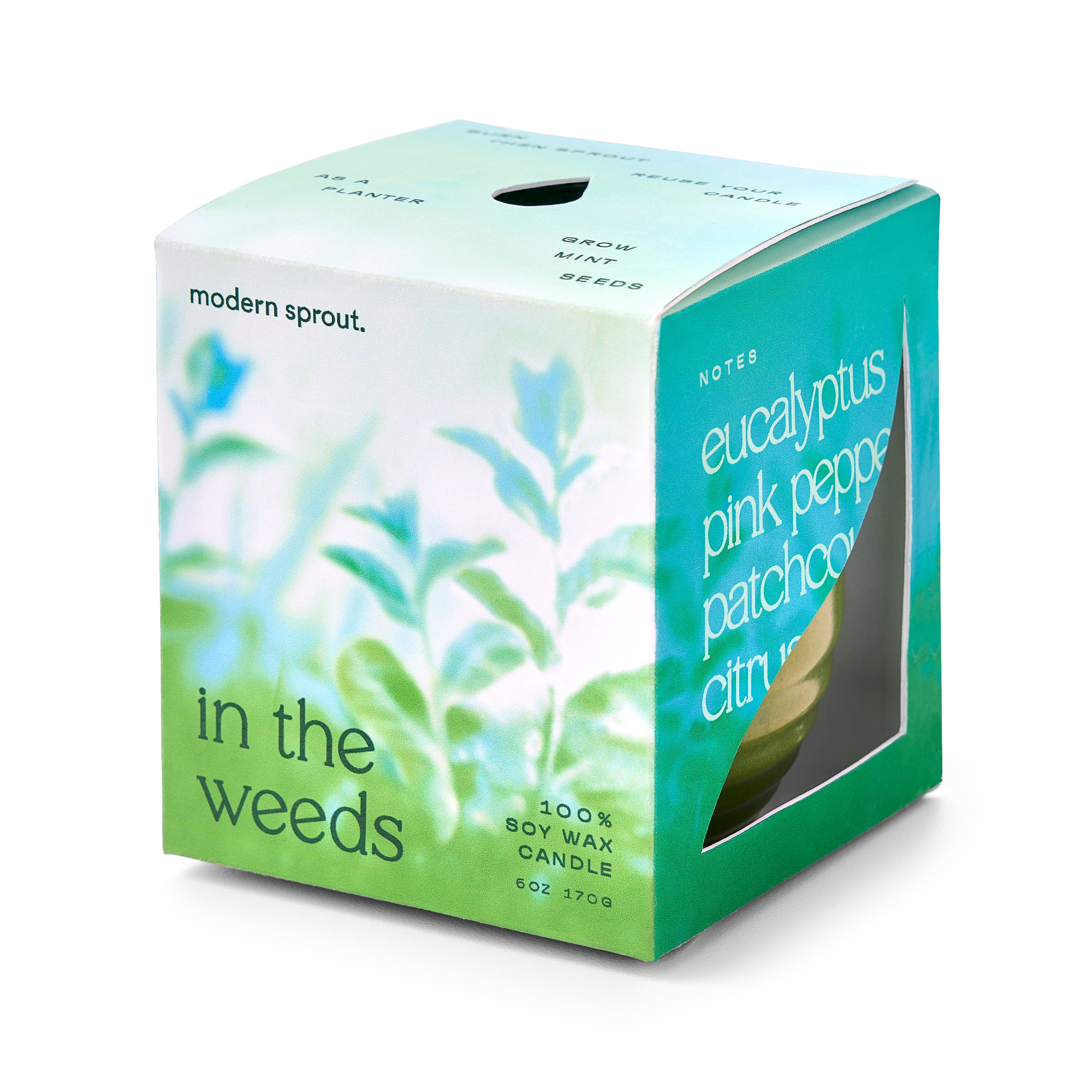 Garden Vibes Candle/planter 2-in-1