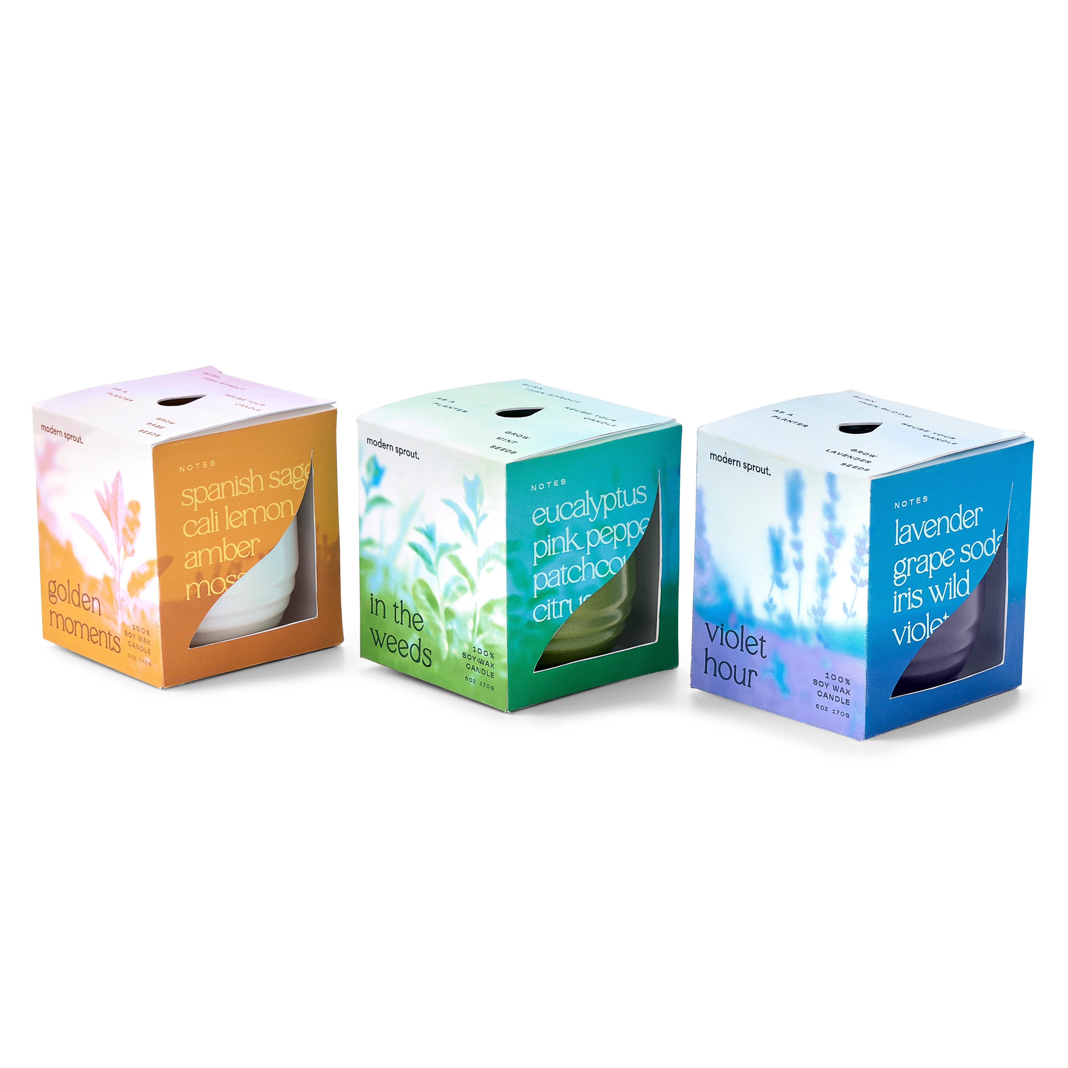 Garden Vibes Candle/planter 2-in-1