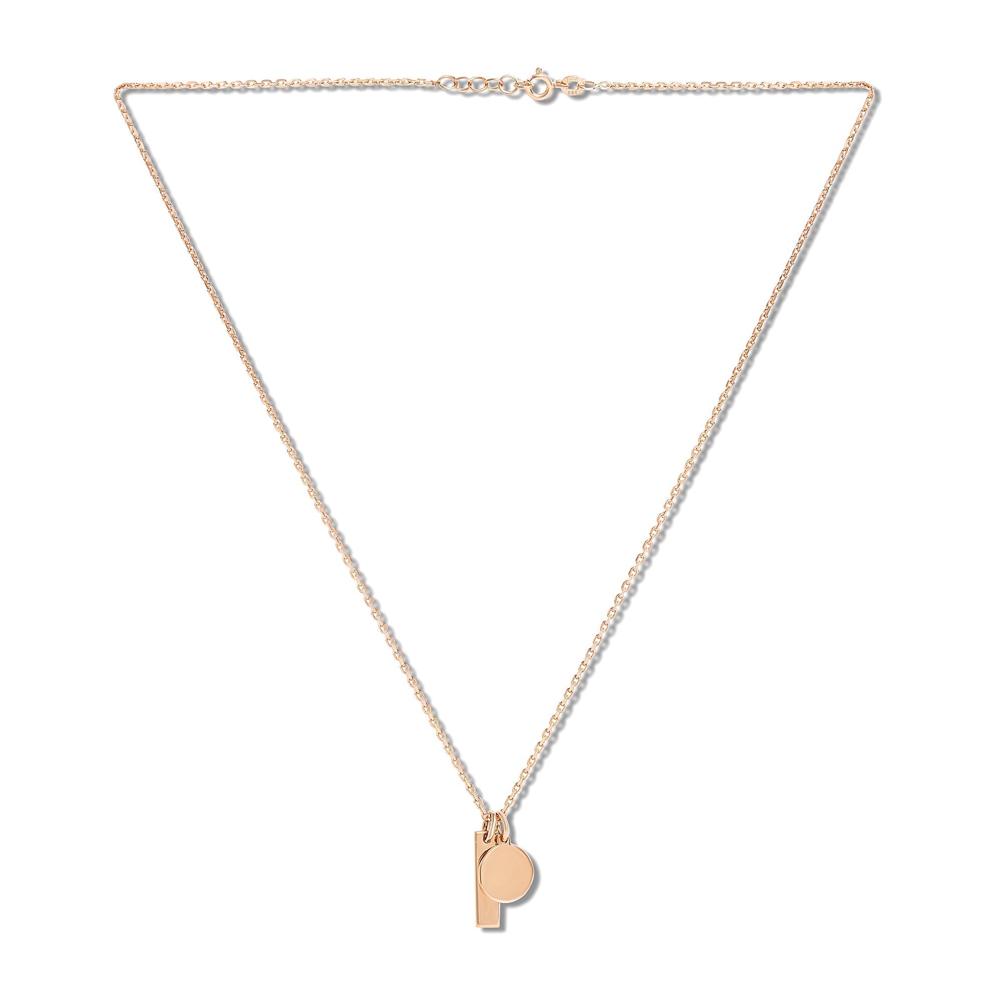 Mysha Personalized Disc And Bar Pendant
