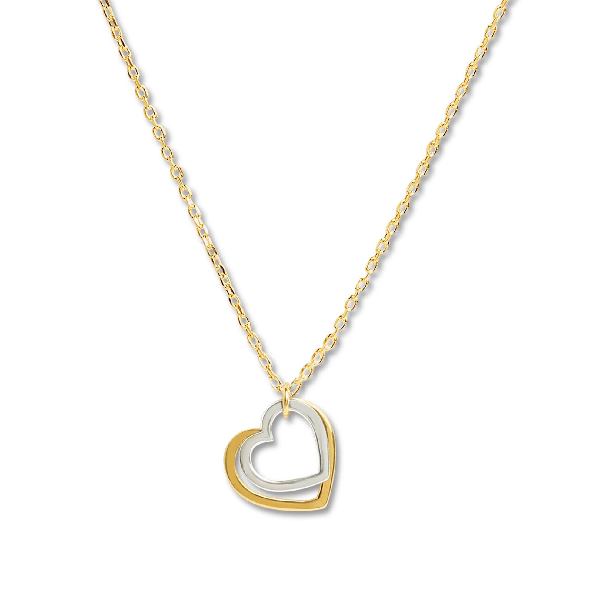 Mysha Love In Bloom Dual Mixed Metal Heart Ring Pendant