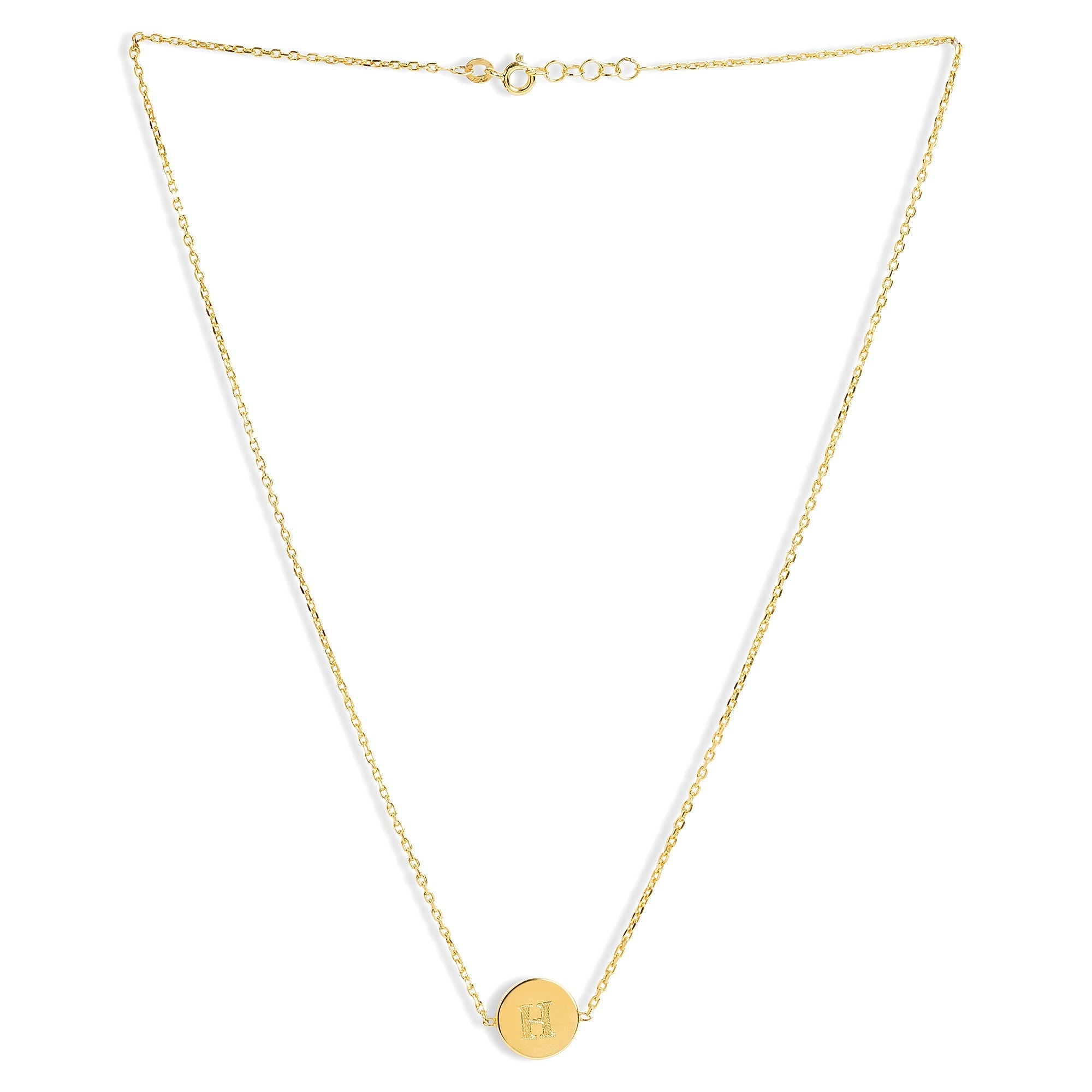 Mysha Personalized Eternal Initial Circle Pendant & Bracelet Set