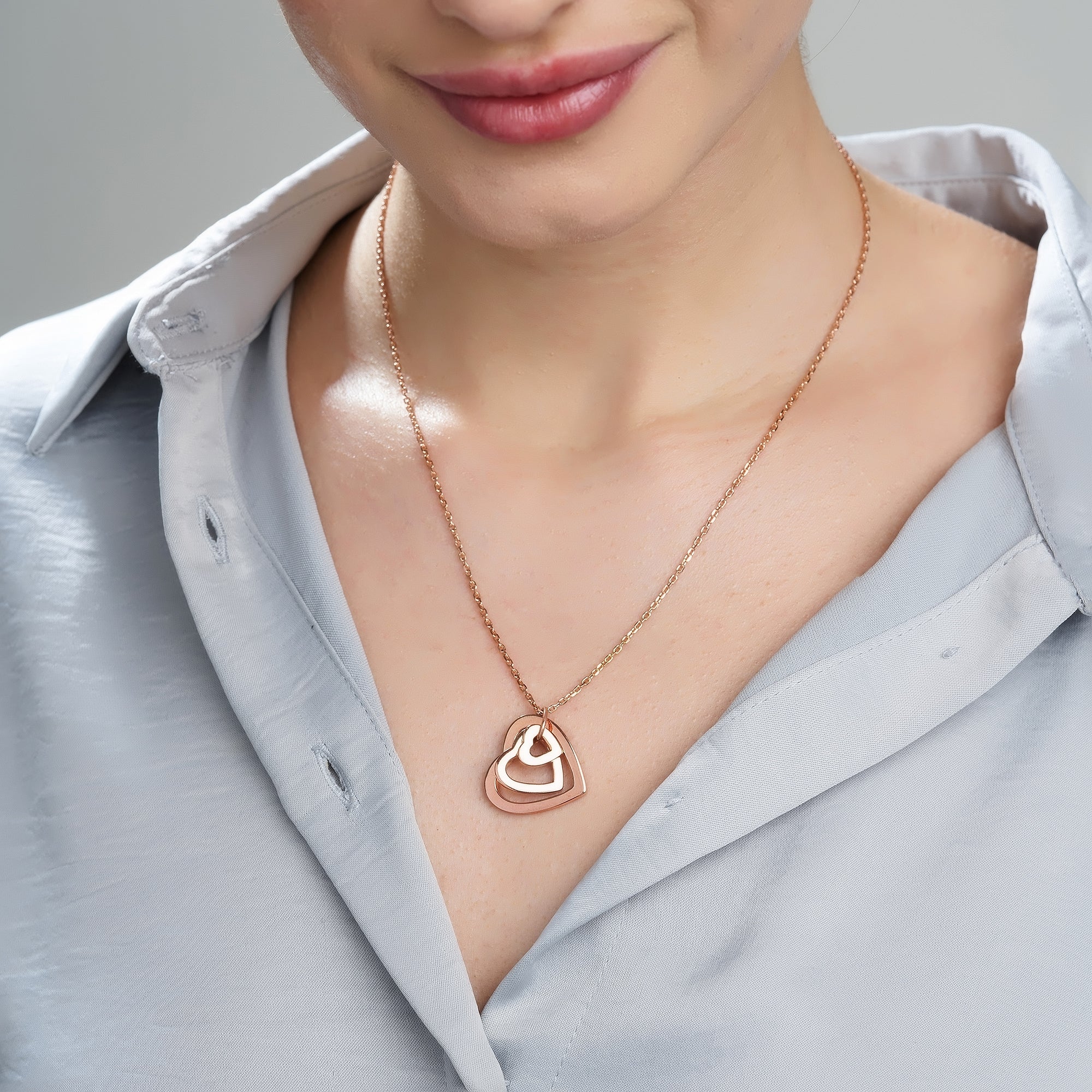 Mysha Love In Bloom Triple Heart Ring Pendant