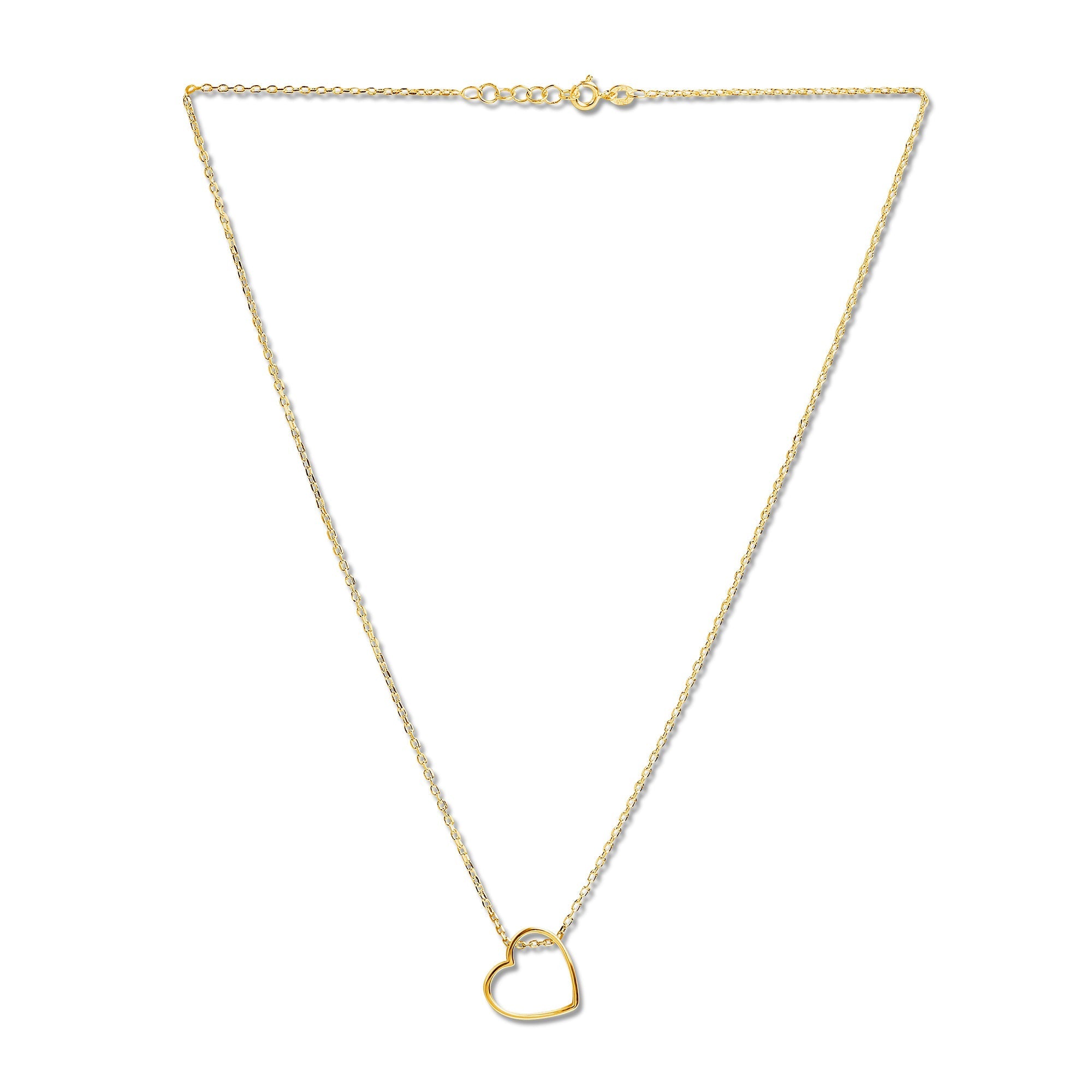 Mysha Personalized Open Heart Pendant
