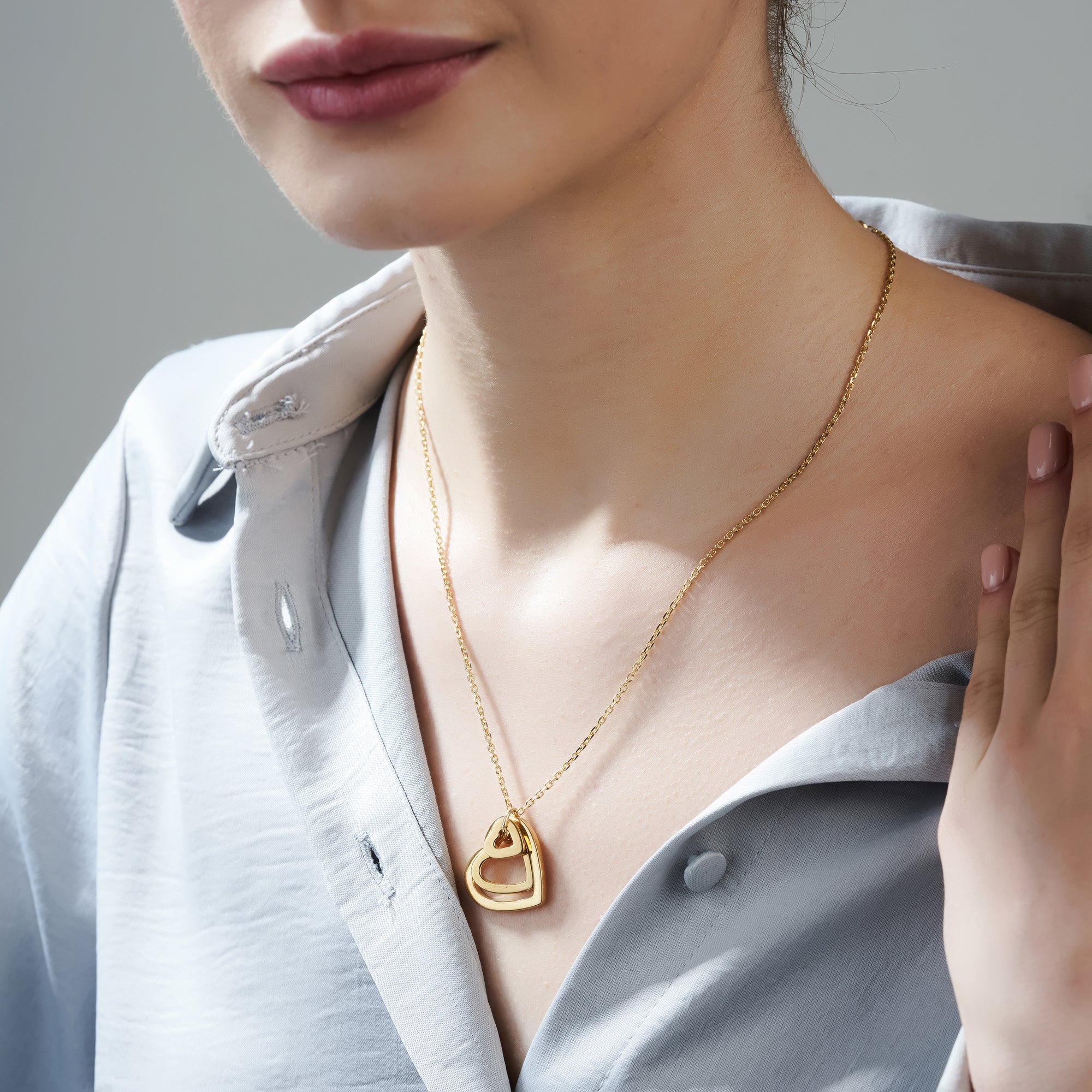 Mysha Love In Bloom Triple Heart Ring Pendant