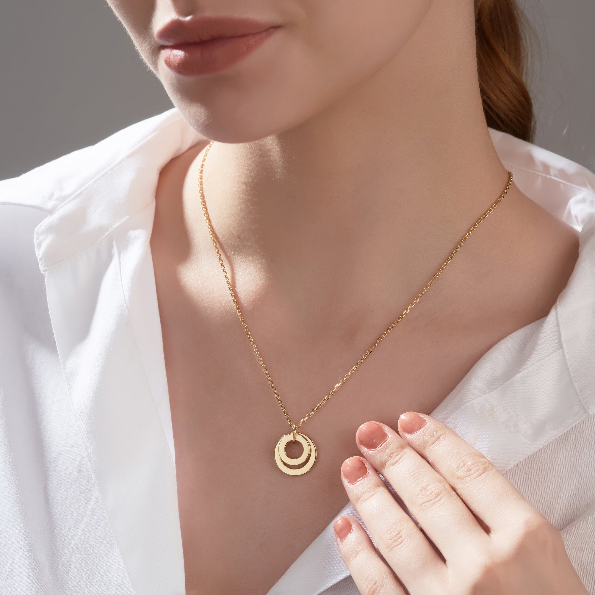 Mysha Personalized Dual Eternal Ring Of Love Pendant
