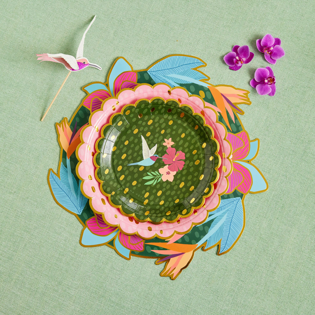 Tropical Dessert Plates (8)