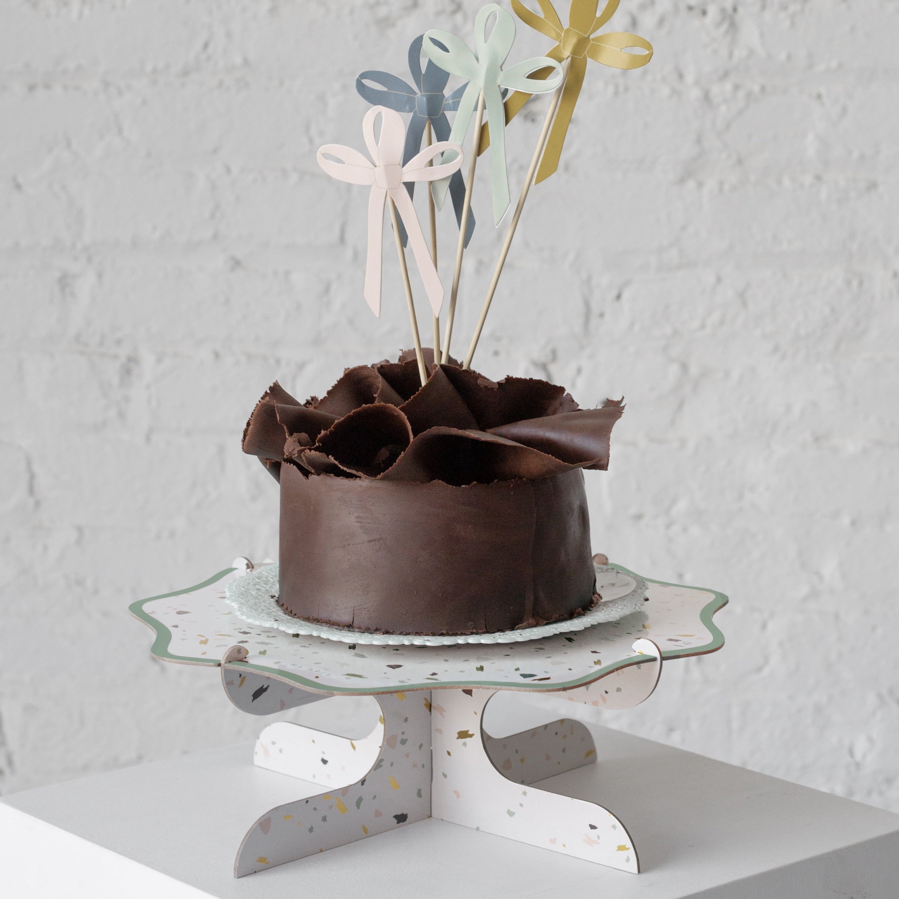 Signature Cake Stand, Terrazzo