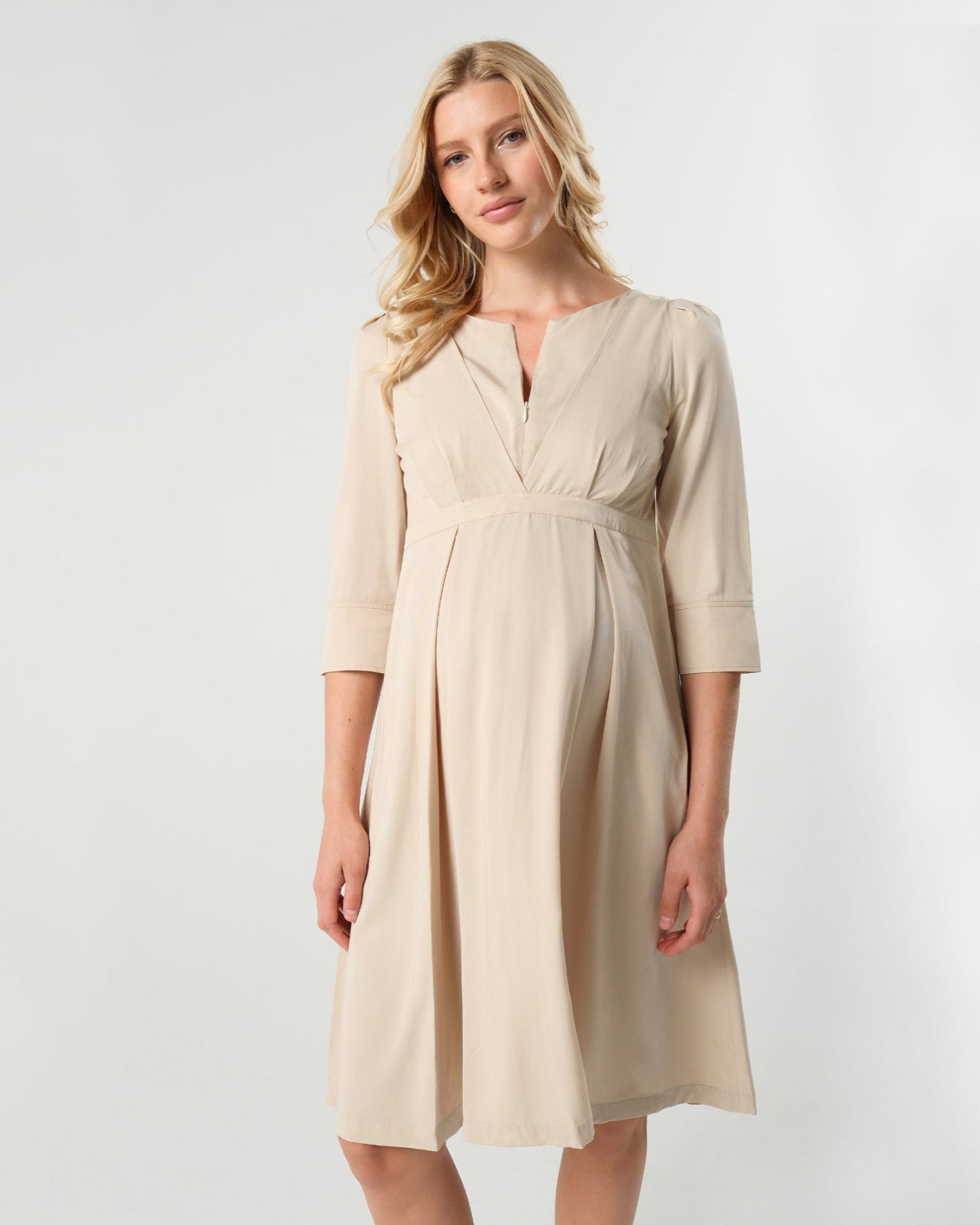 Sarah Tencel Empire Maternity & Nursing Dress