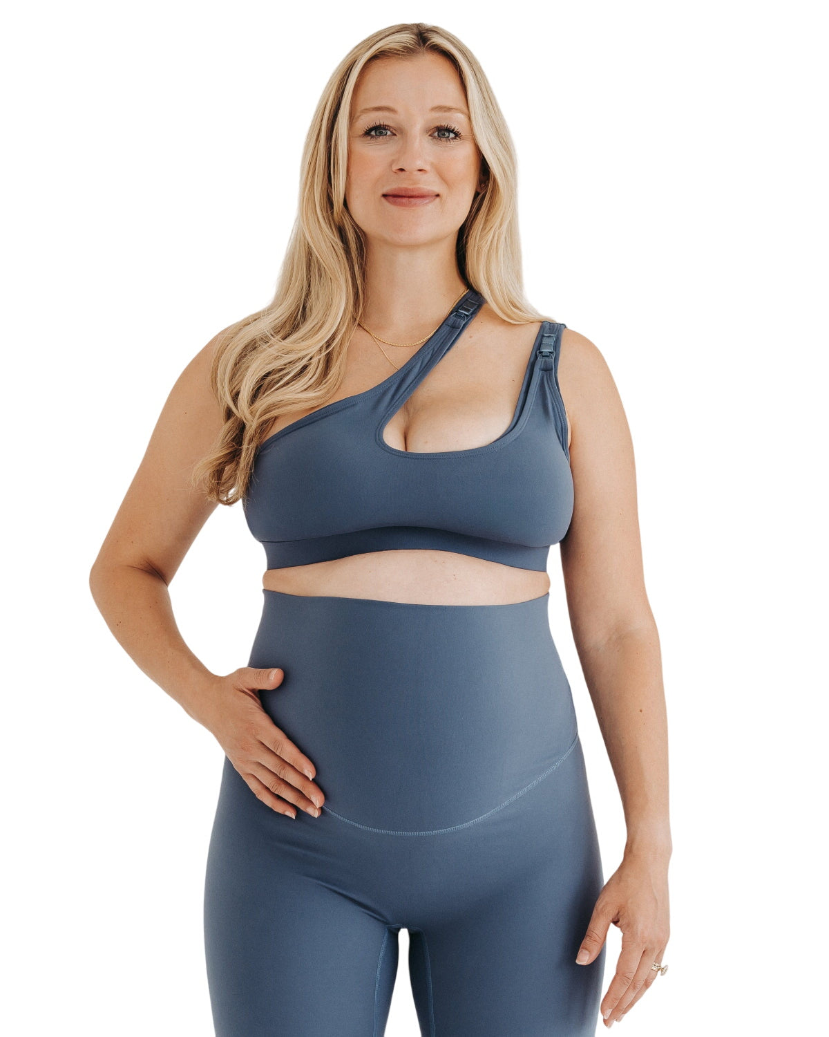 Axk Core Cross Body Nursing Bra - Blue