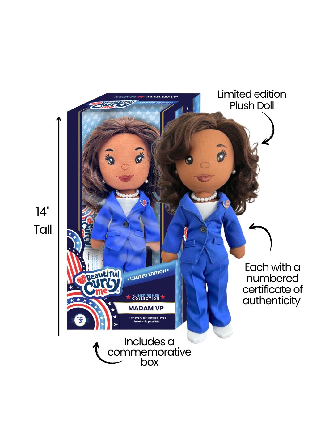 Madam Vp | Vice President Collectible Limited Edition 14 Inch Plush Doll