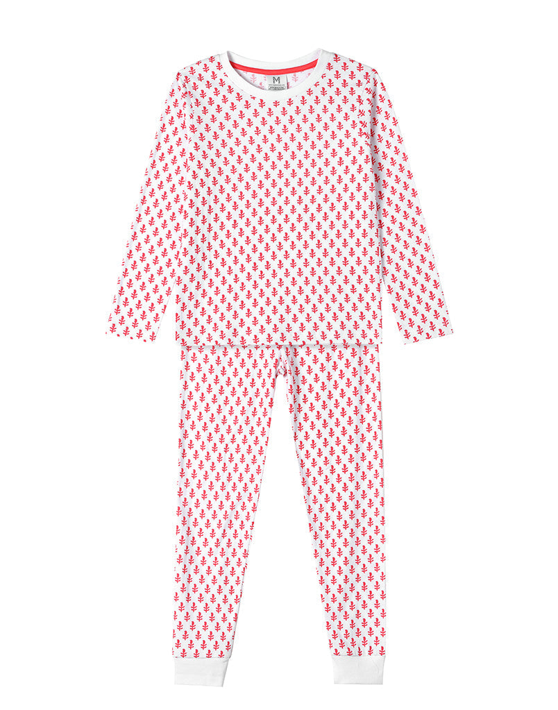 Toddler & Big Kid Cotton Knit PJ Set (Pink City)