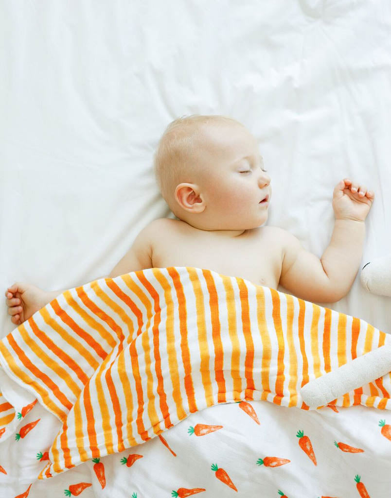 ORGANIC SNUG BLANKET - CARROTS