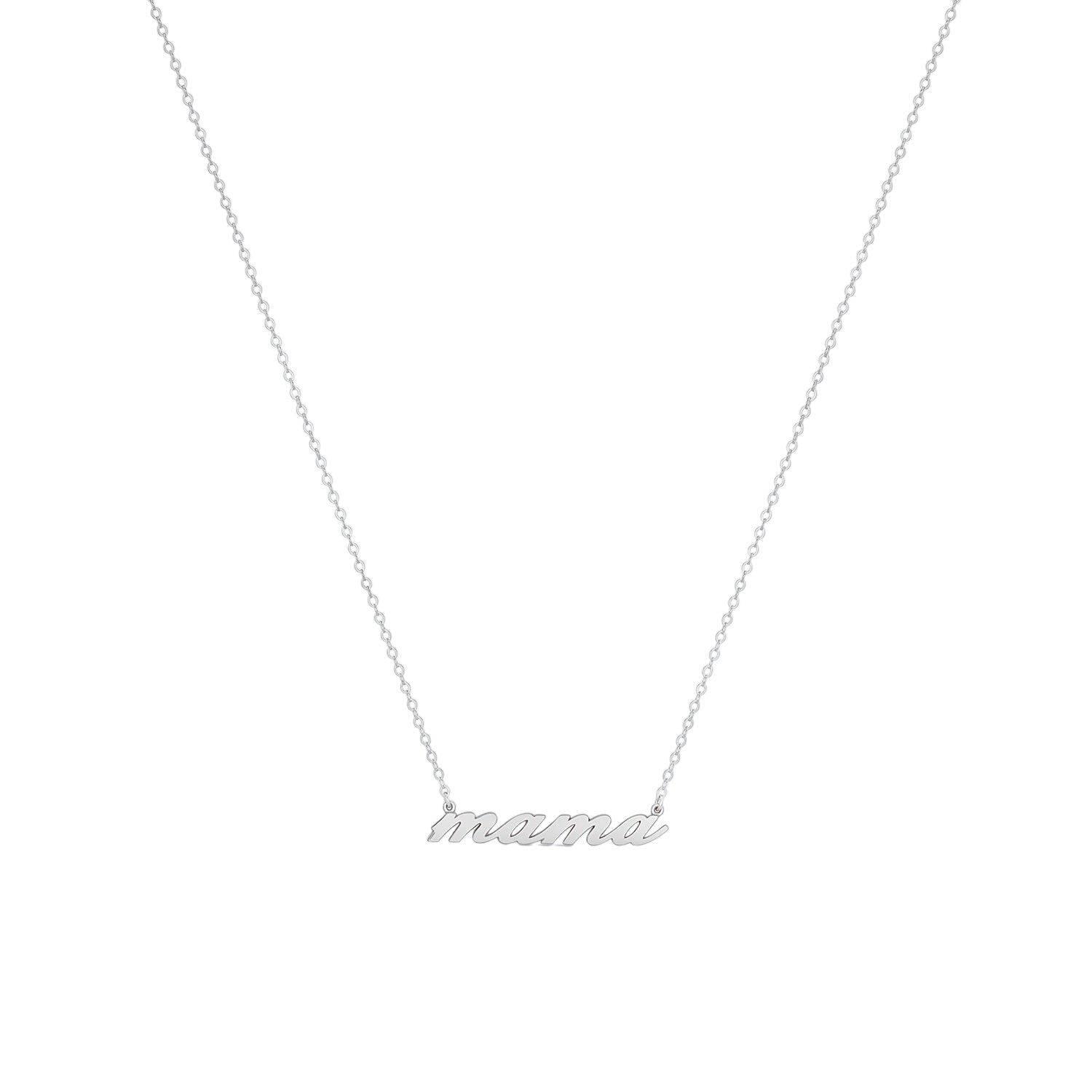 Mama Script Necklace