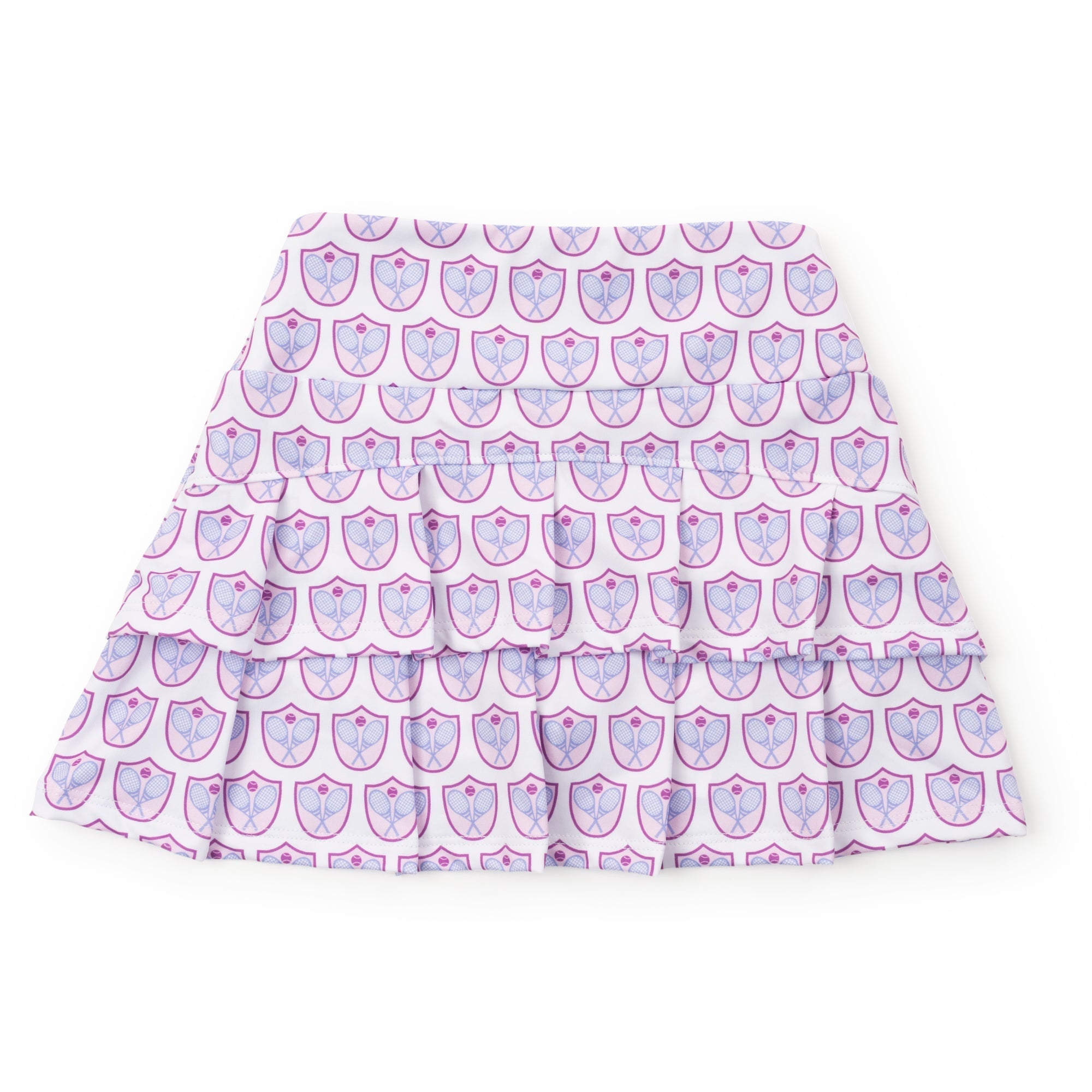 Margot Girls' Performance Skirt By Lh Sport Tennis Crest Pink