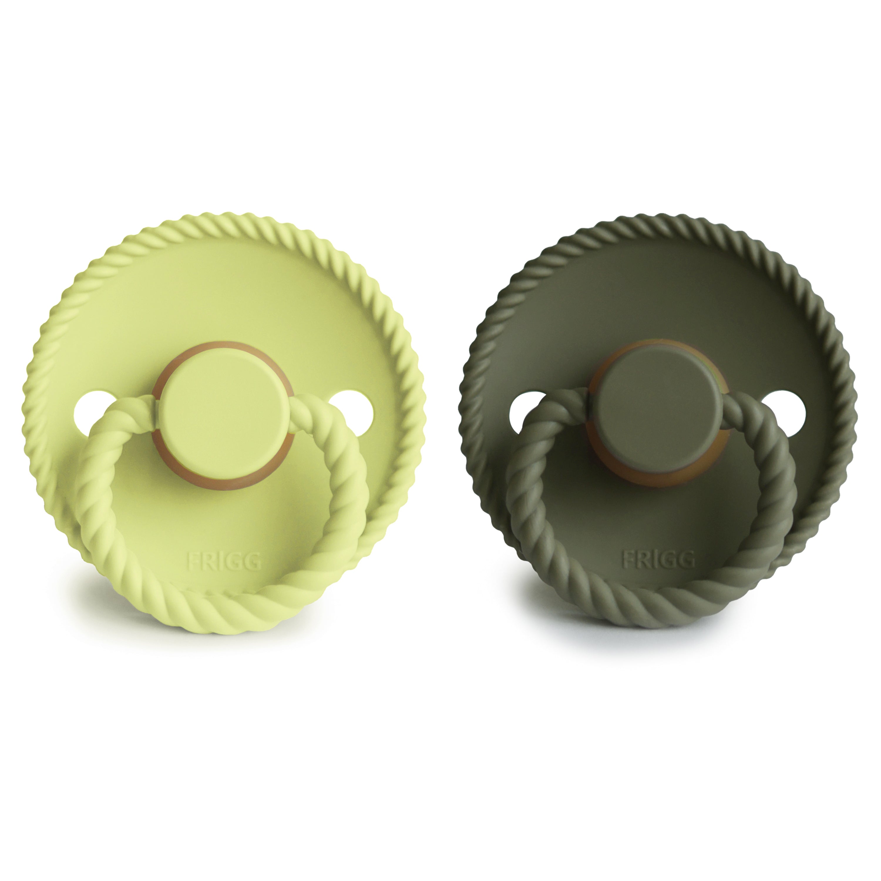 Frigg Rope Natural Rubber Pacifier 2-pack