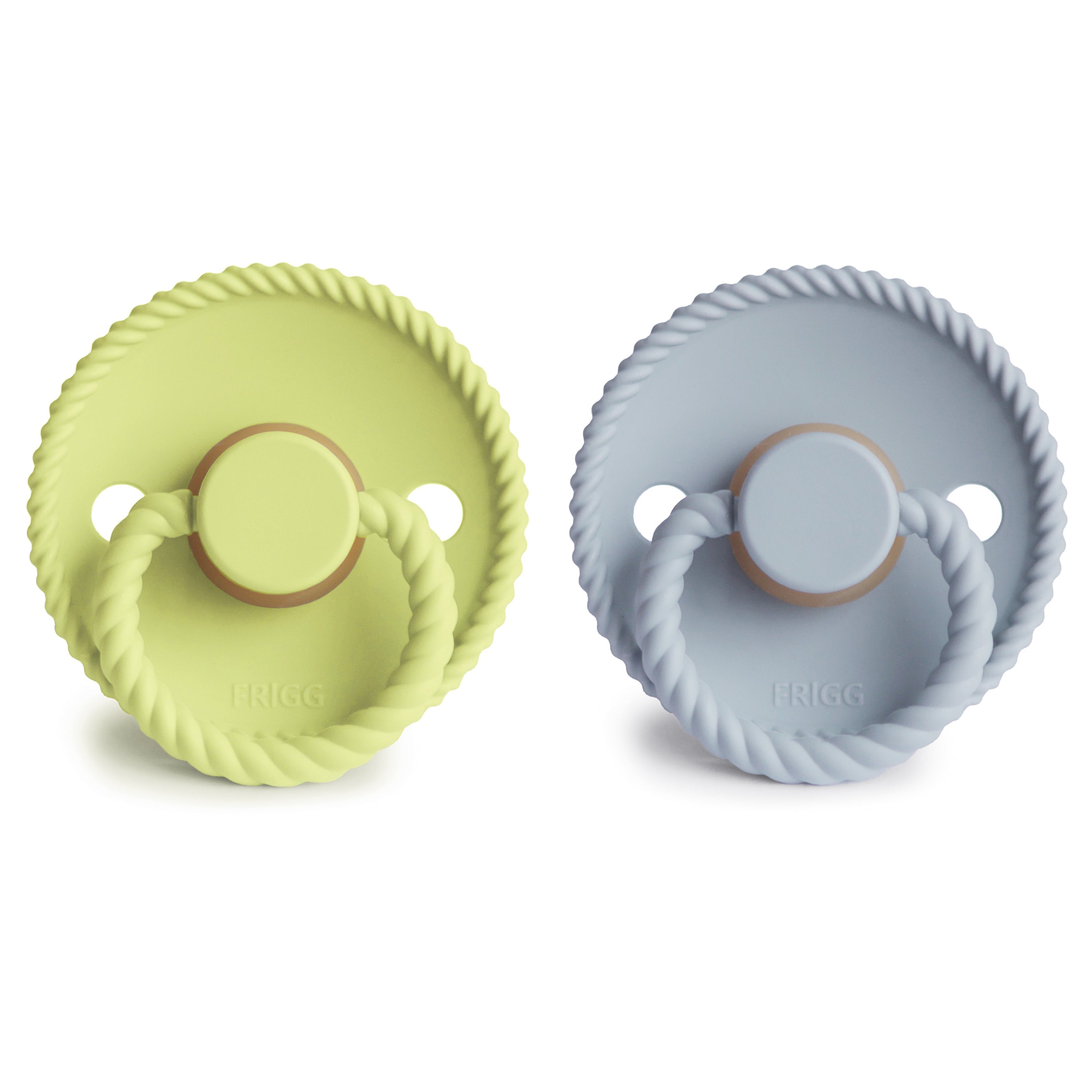 Frigg Rope Natural Rubber Pacifier 2-pack