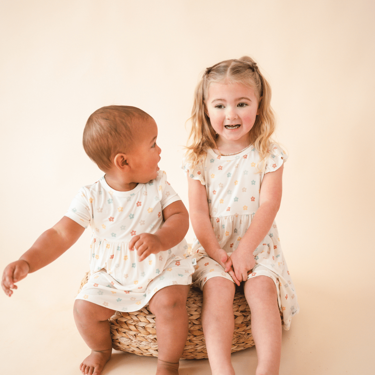 Bamboo Short Sleeve Twirl Bodysuit Dress