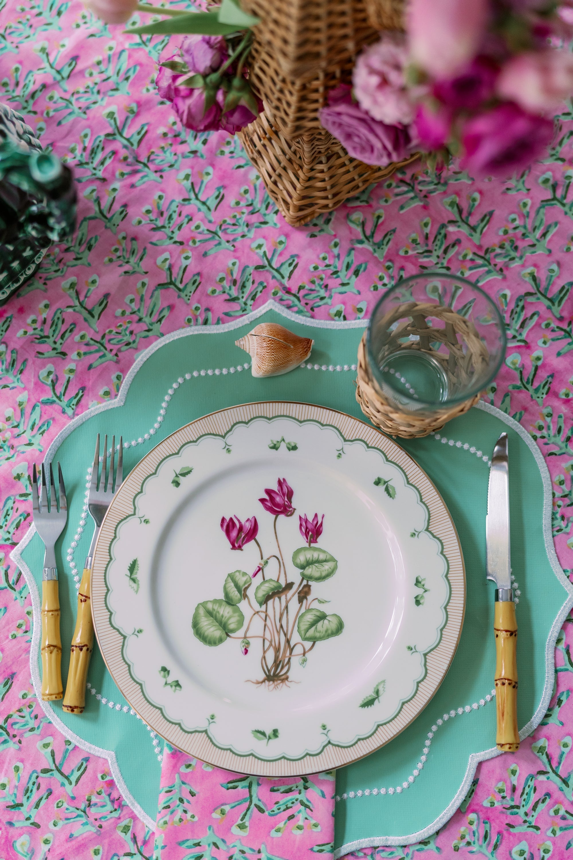 Tulip Pink Sydney Tablecloth