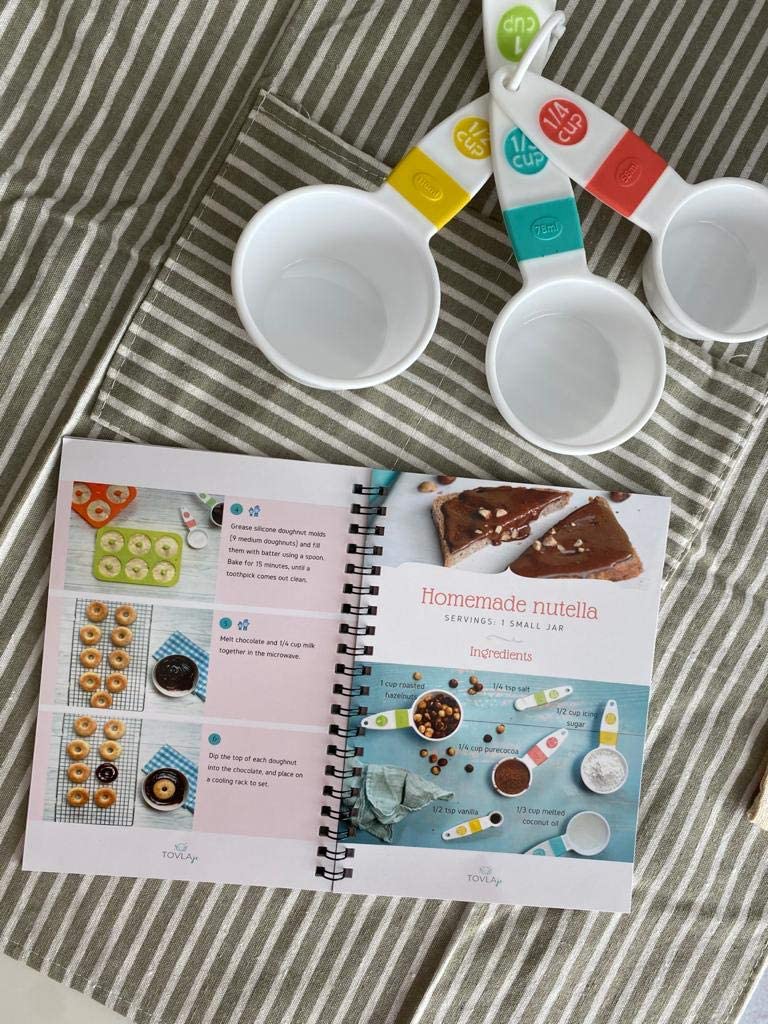 Tovla Jr. Apron & Cookbook Set | Kids Chef Apron, Hat & Recipe Book