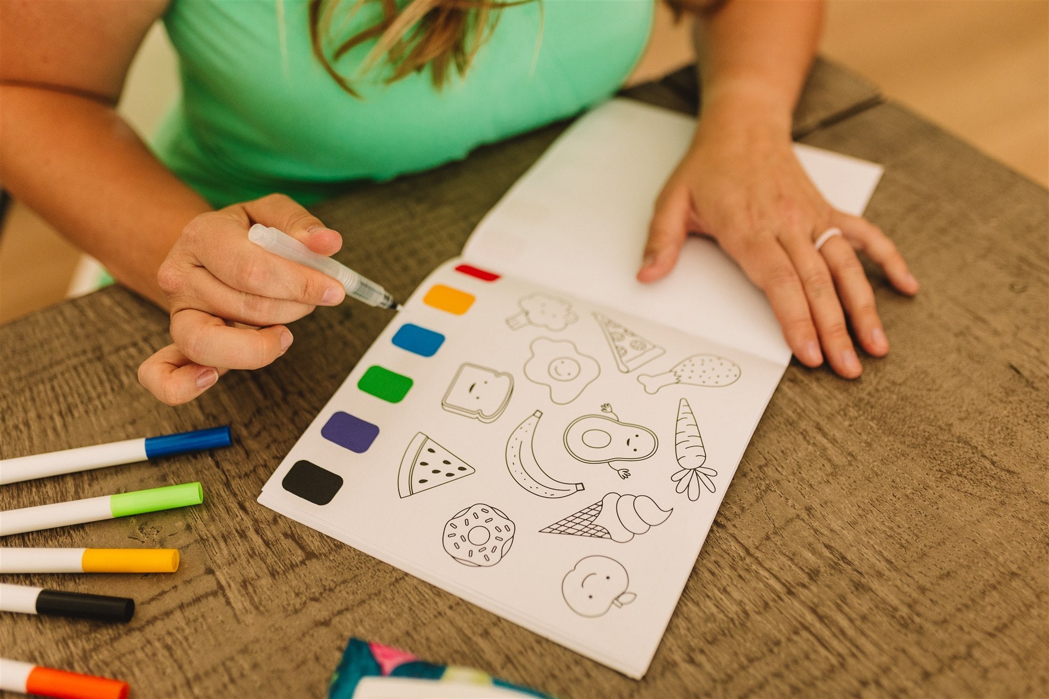 Avi's Adventures Watercolor Paint Book + Water Pen (ages 3+)