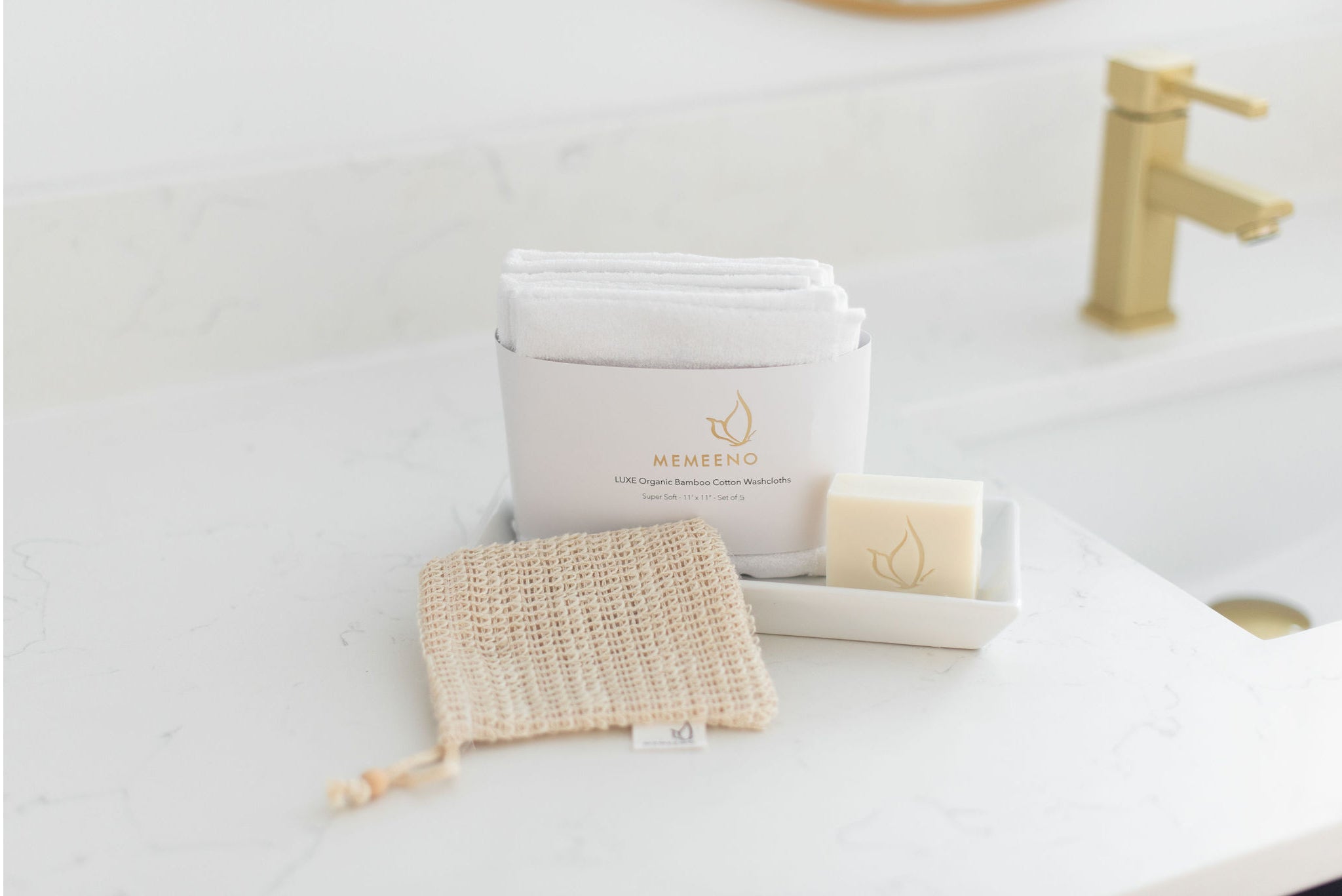 Organic Super Soft Bamboo Washcloths (set Of 5)