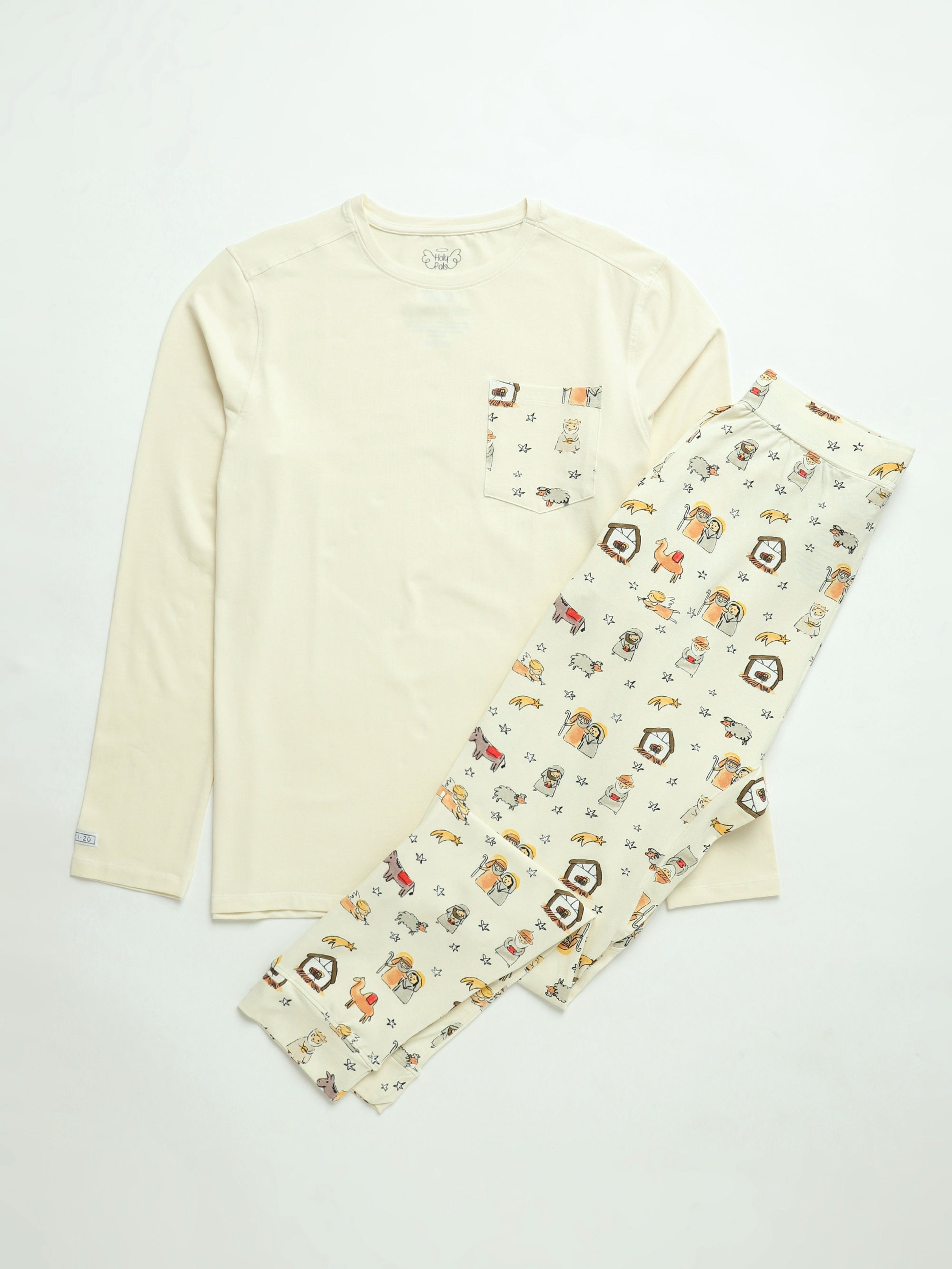 Away In A Manger Men's Pj Set Cotton