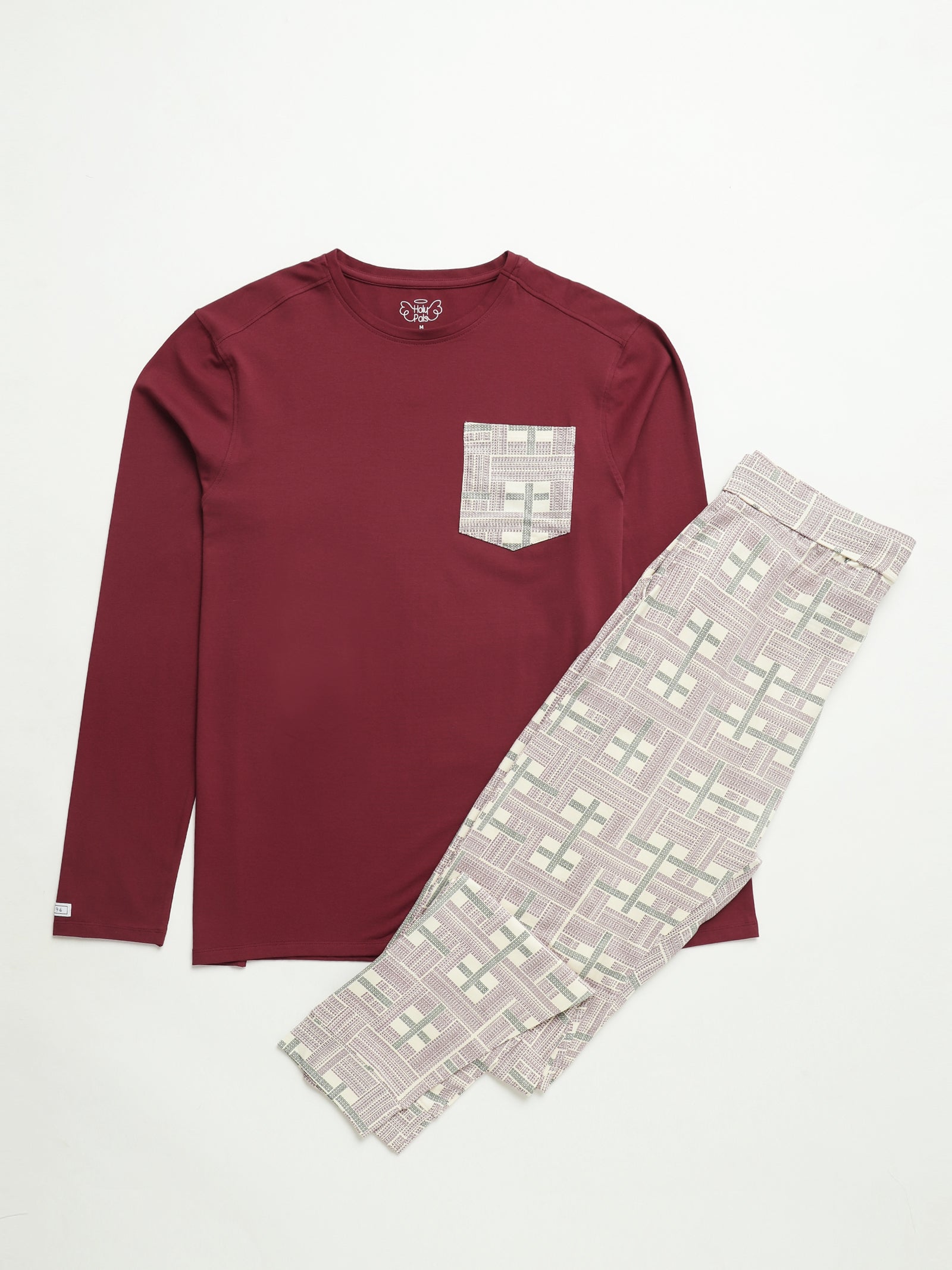 Prophecy Plaid Mens Pj Set Cotton