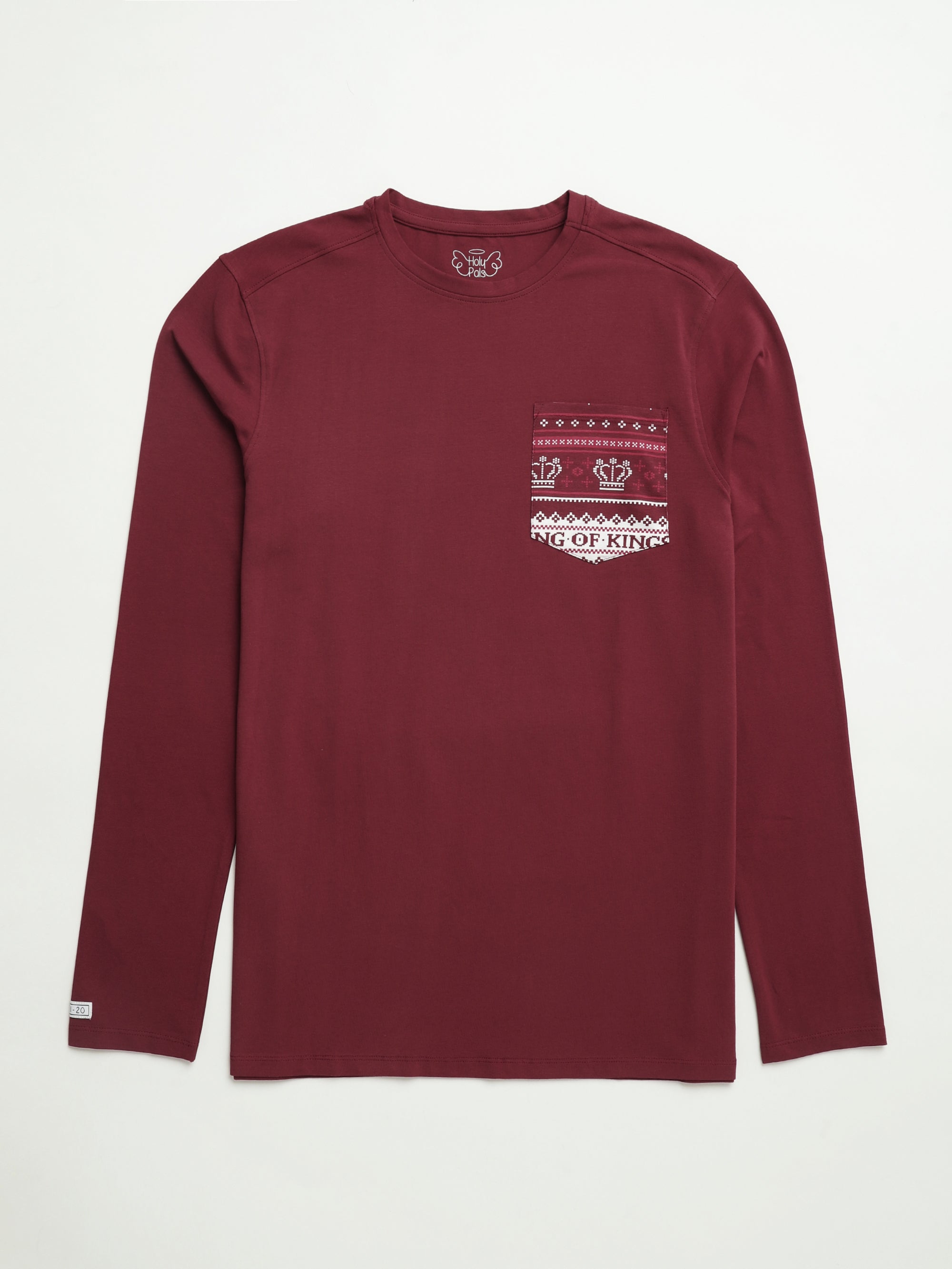 King Of Kings Ruby Red Mens Pj Set Cotton