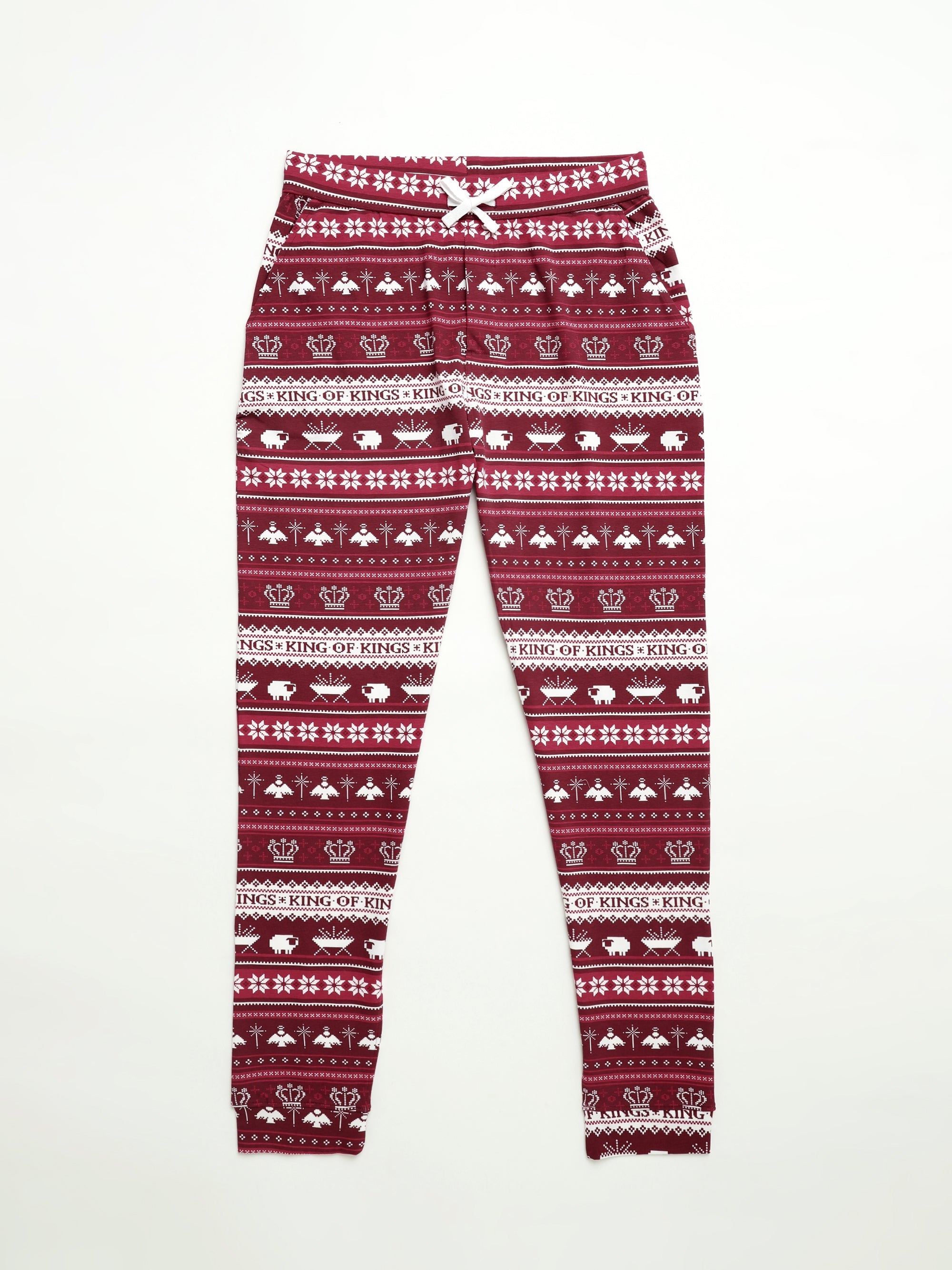 King Of Kings Ruby Red Mens Pj Set Cotton