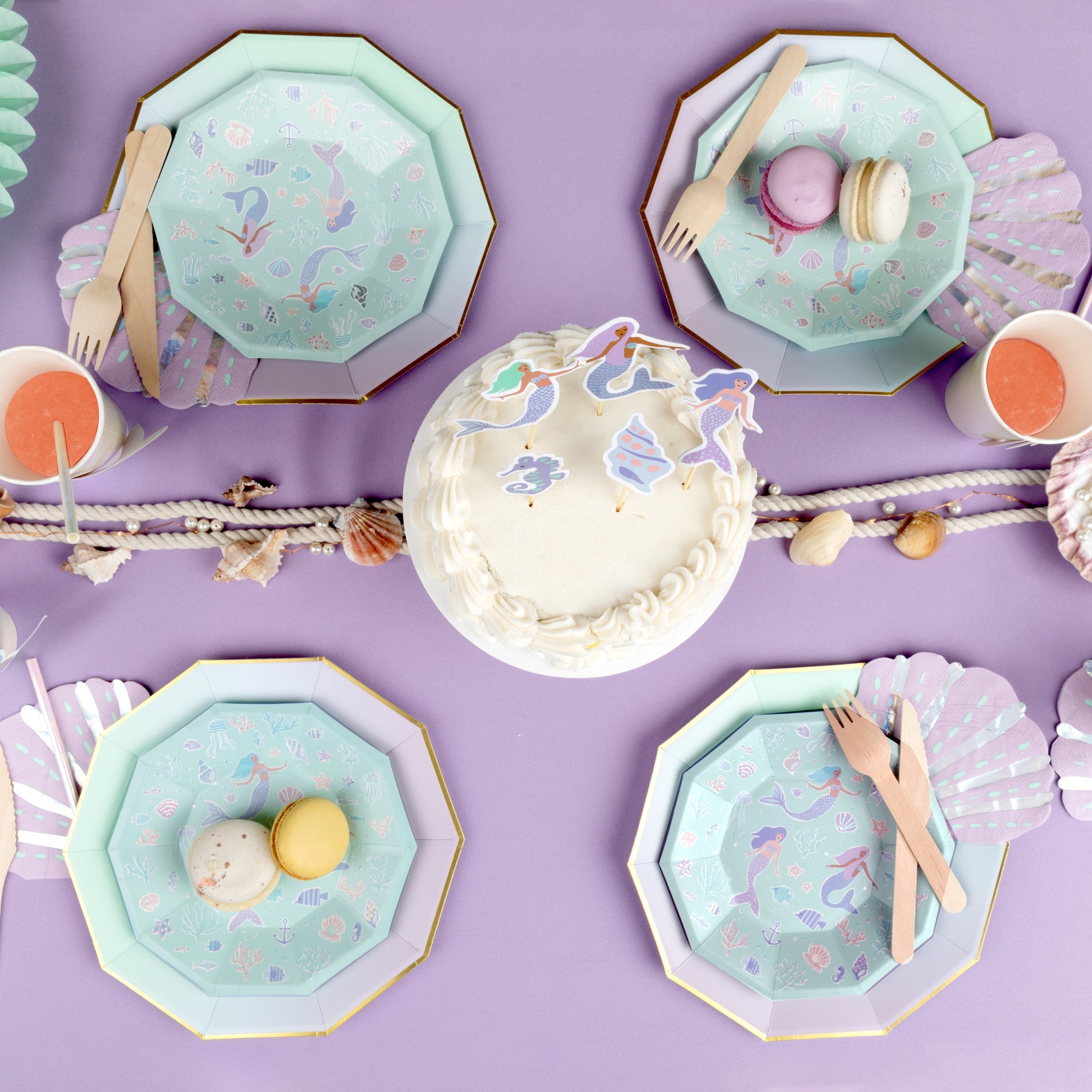 Seashell Napkins (25 Per Pack)