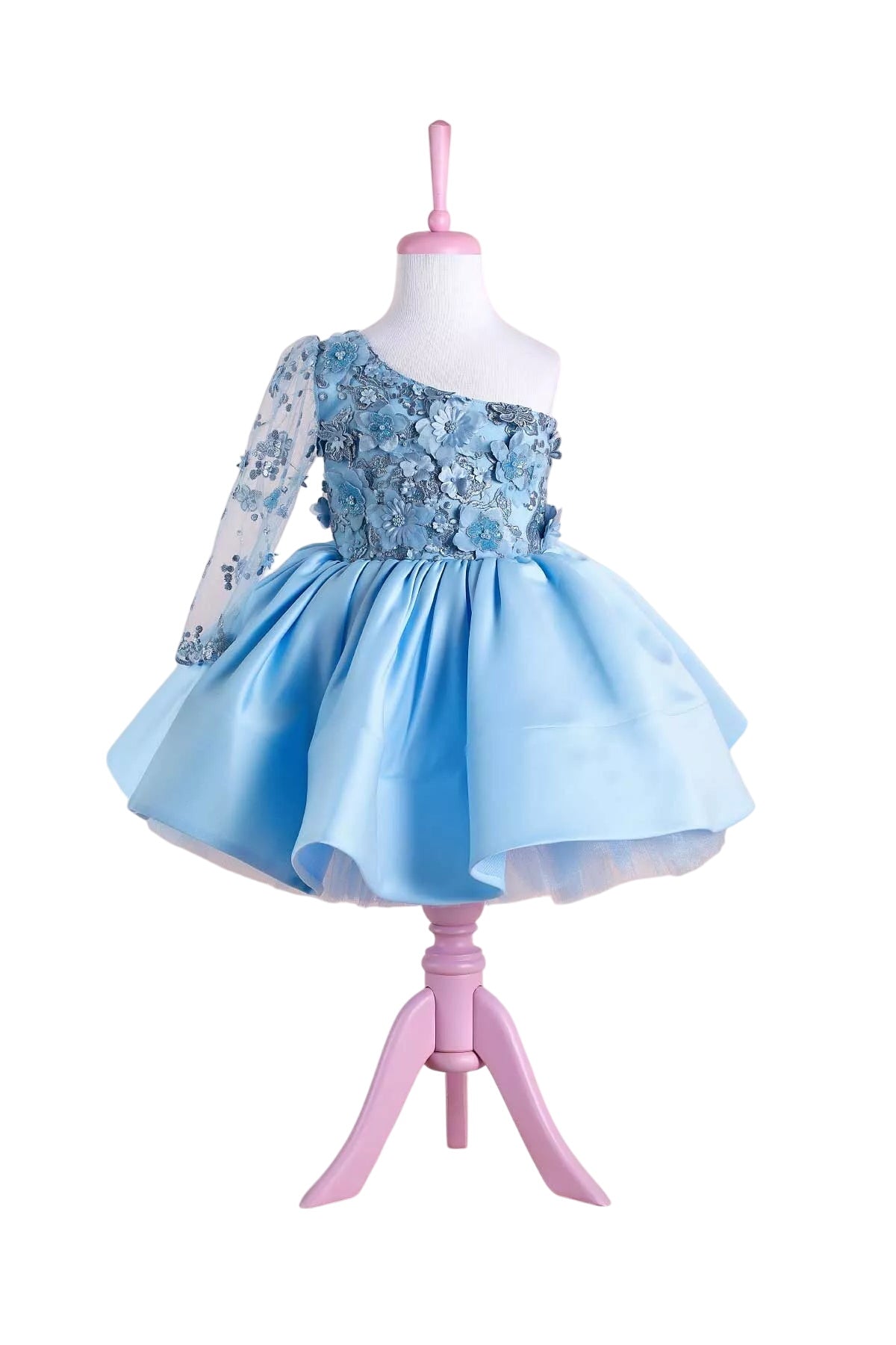 Mia Blue Floral Party Dress