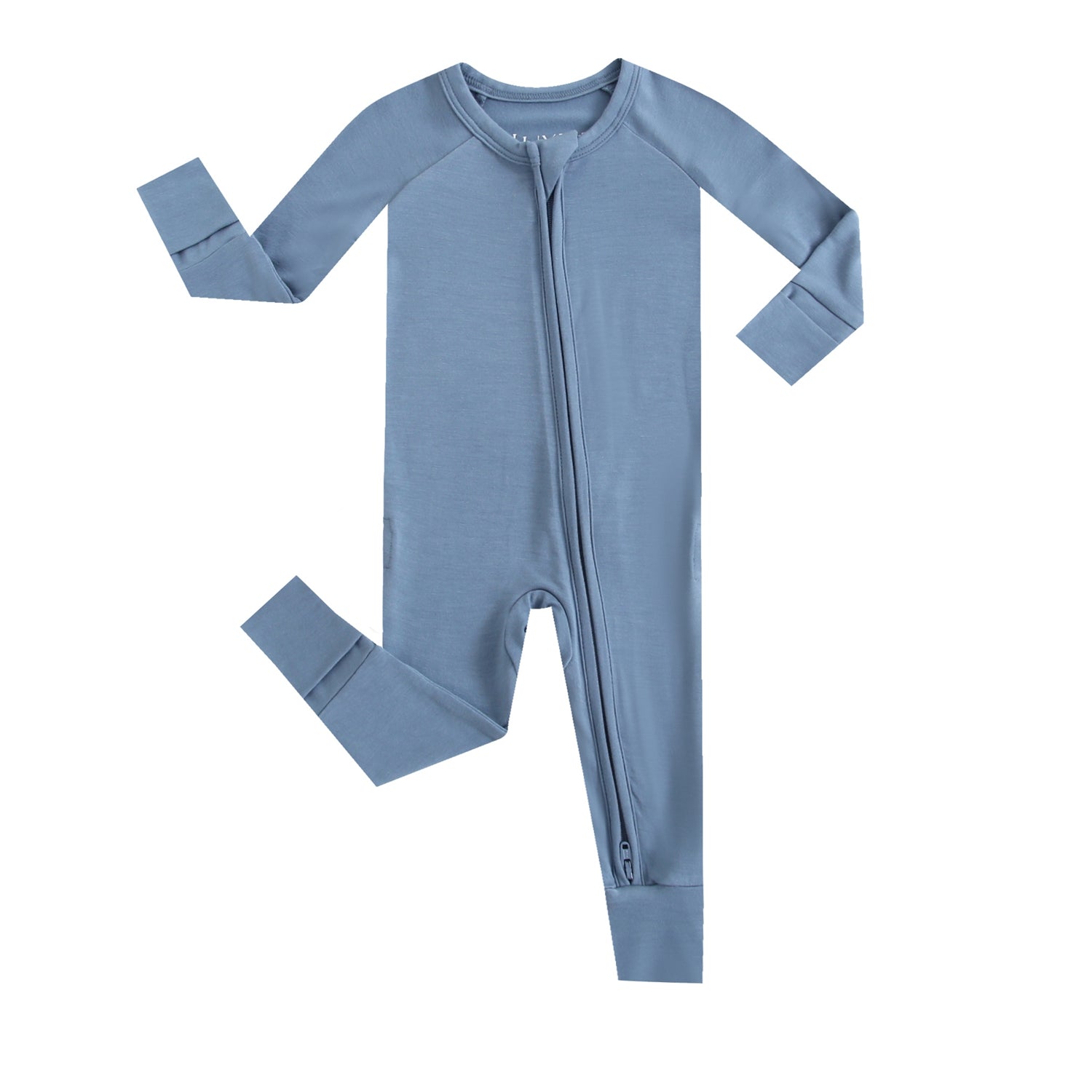 Midnight Blue Zippered Baby Romper